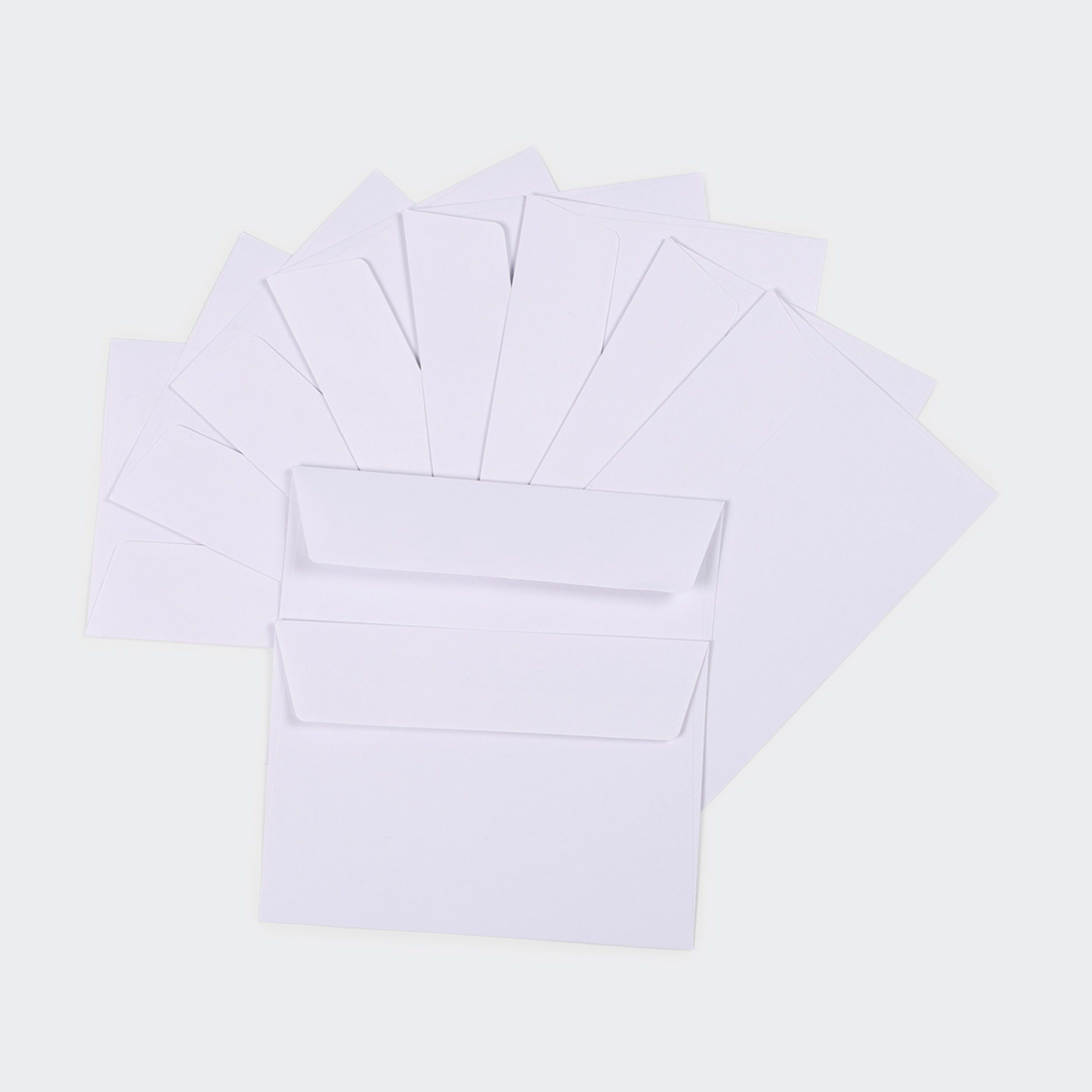 2 100 Pack C6 Peel and Seal Envelopes - White, 2 of 5