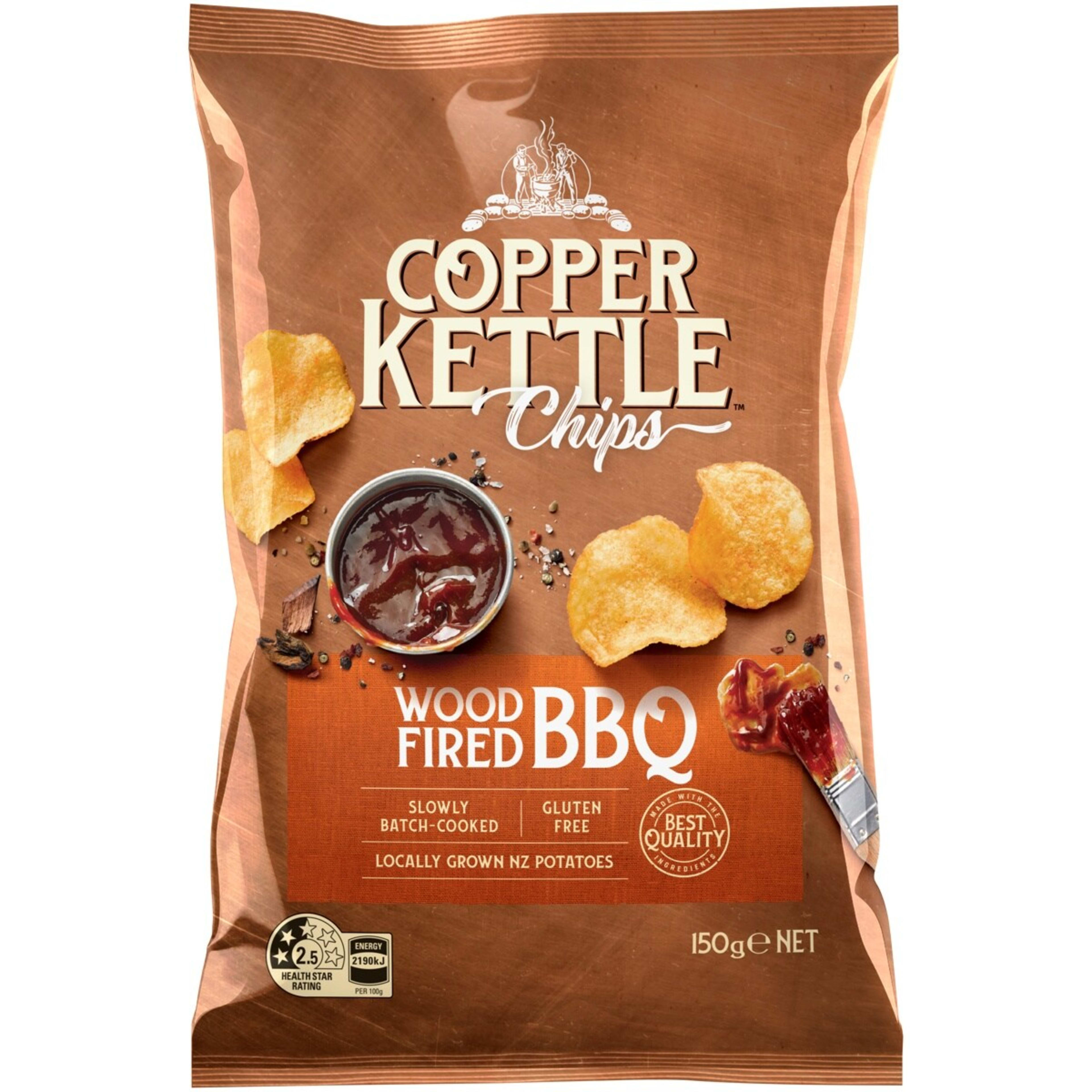 1 Copper Kettle Wood Fired BBQ Chips 150g