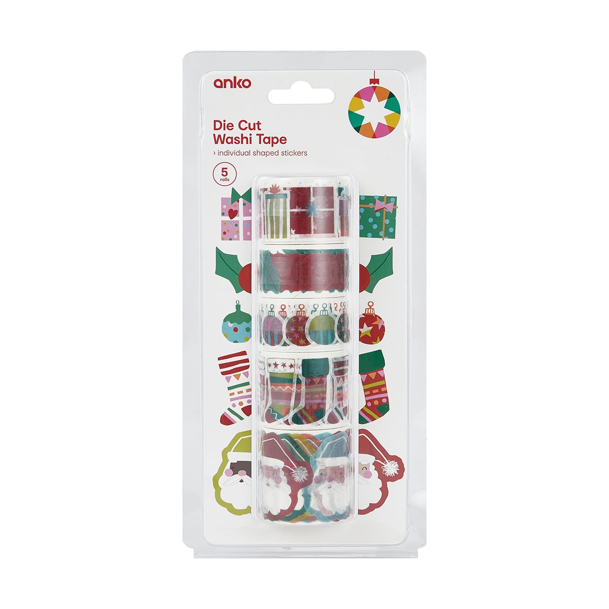5 Pack Die Cut Washi Tape Kmart NZ