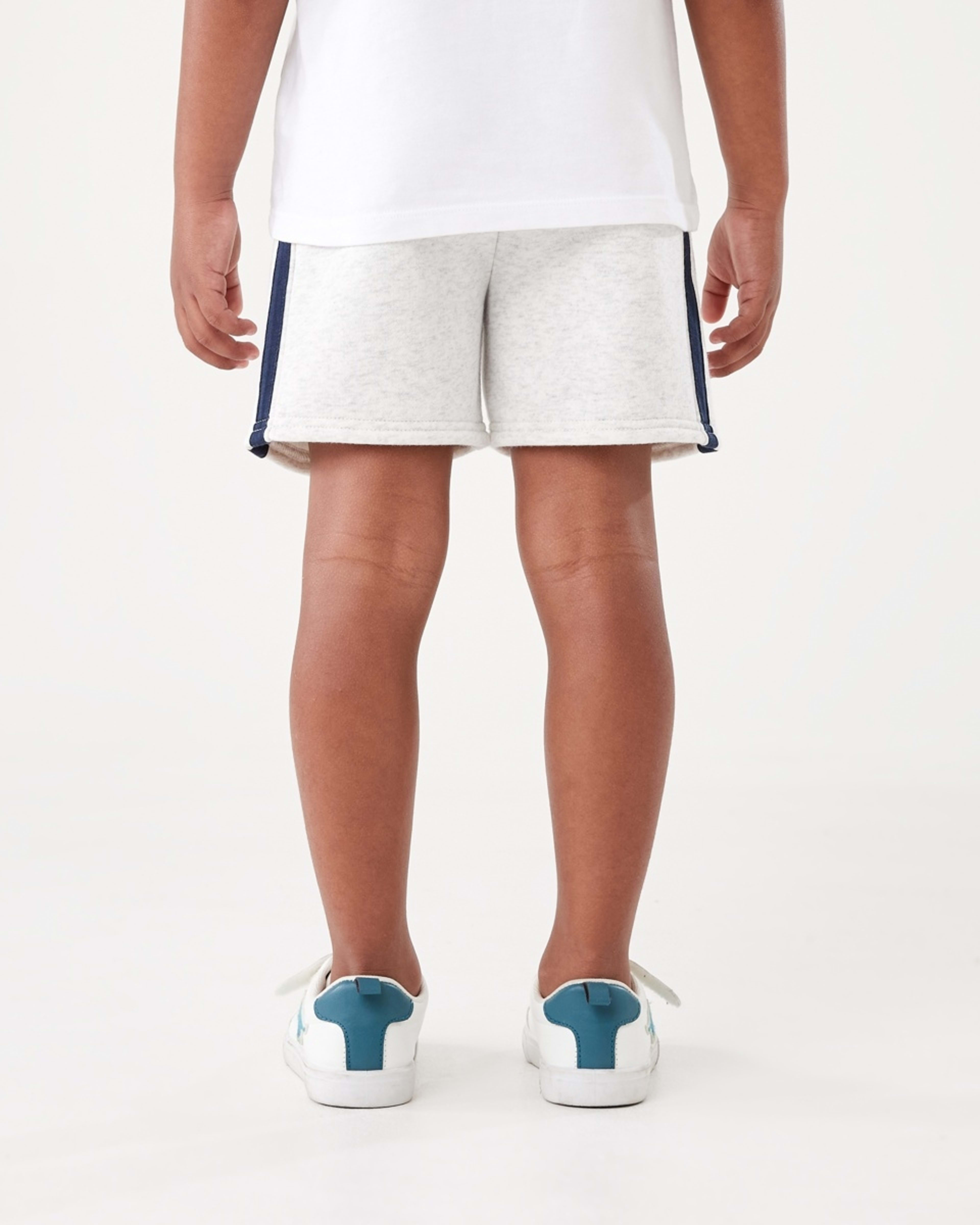 2 Stripe Knit Shorts Wht Marle, 2 of 9