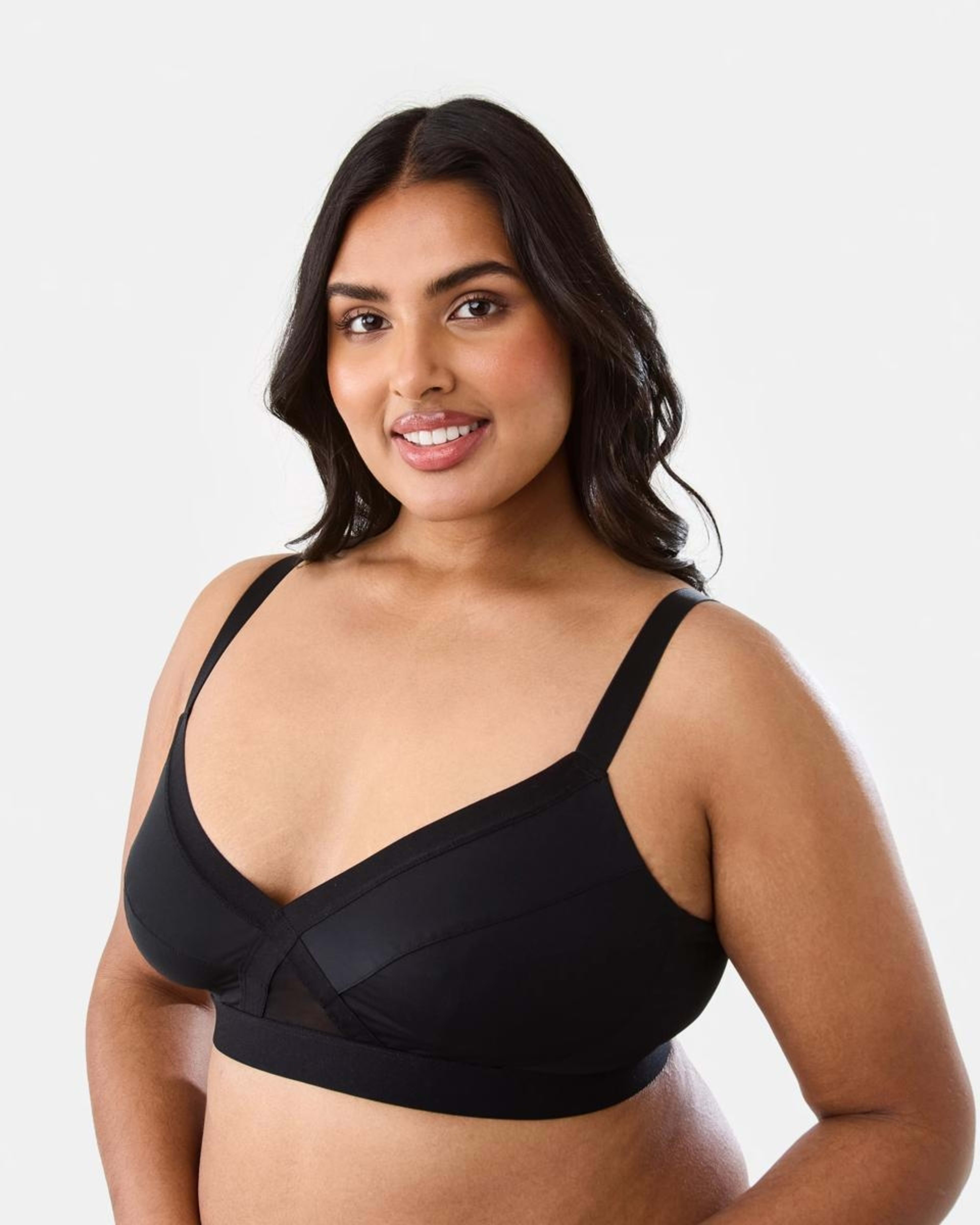 2 Full Figure Micro Mesh Bra BLACK, 2 of 6