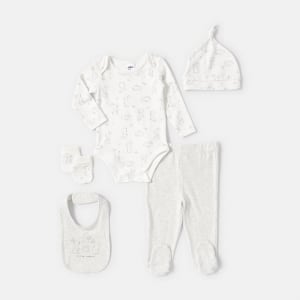 Baby Boy's 5-Piece Jungle Print Starter Set, Kmart Bodysuit Baby