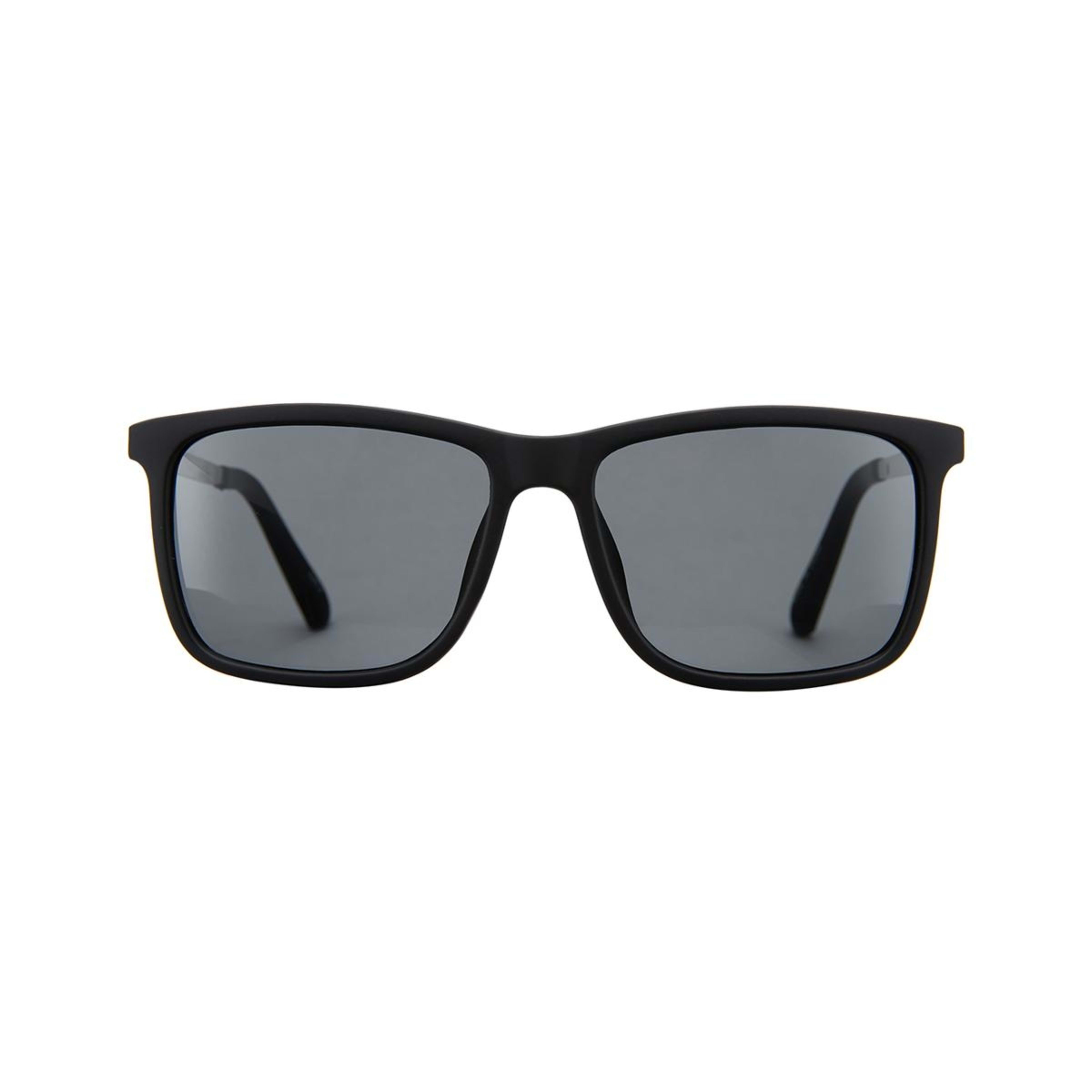 1 Mens Square Frame Sunglasses Black, 1 of 3