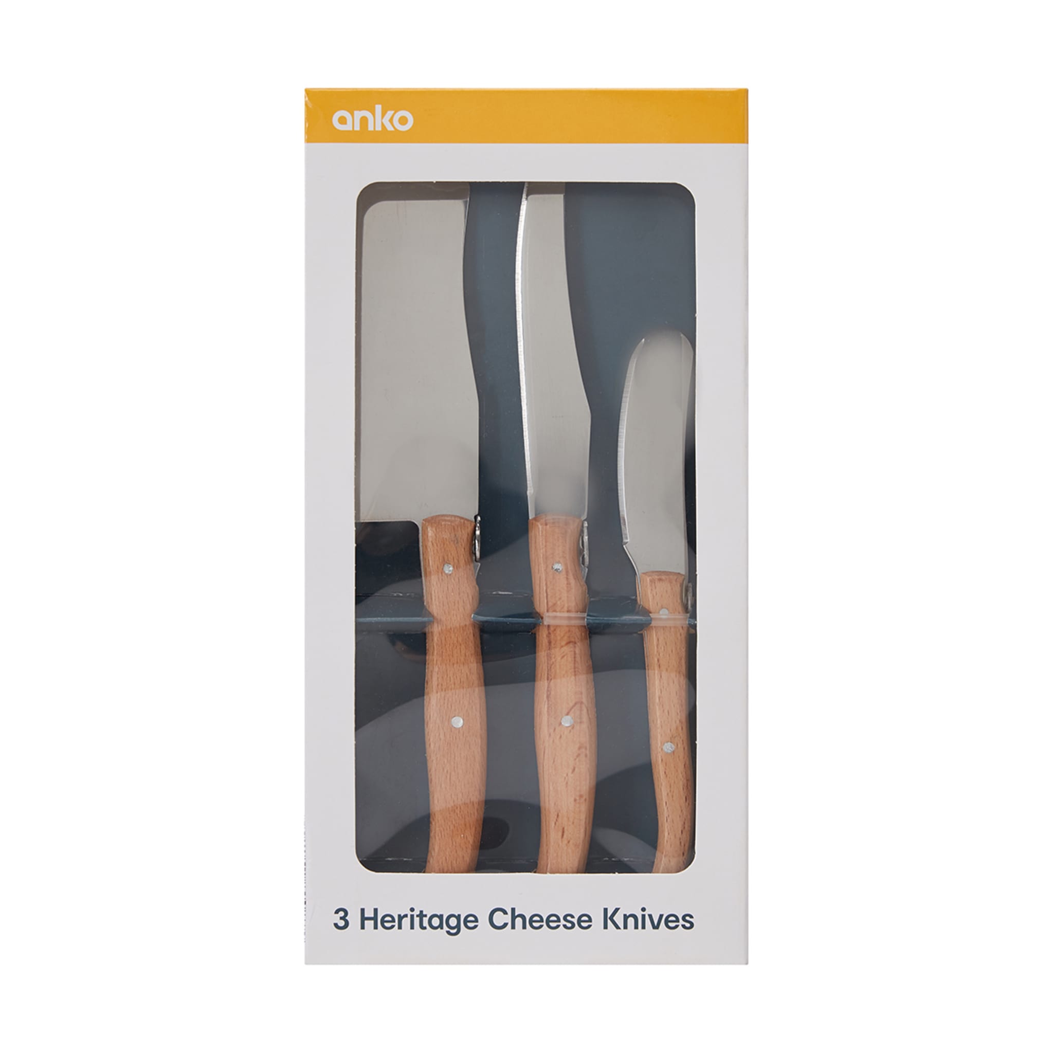 3 Pack Heritage Cheese Knives Kmart