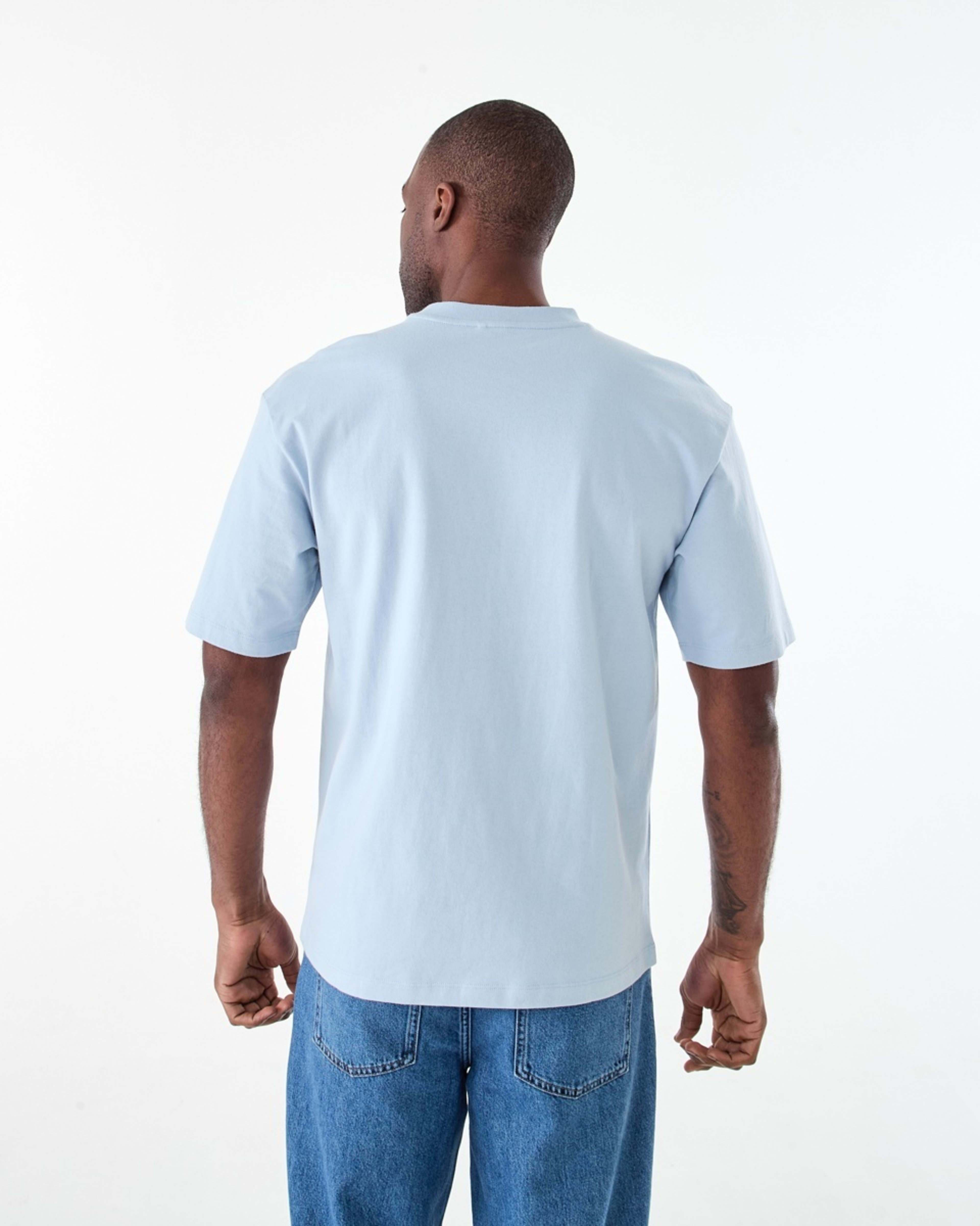 3 Oversized Heavyweight T-shirt FOG BLUE, 3 of 6
