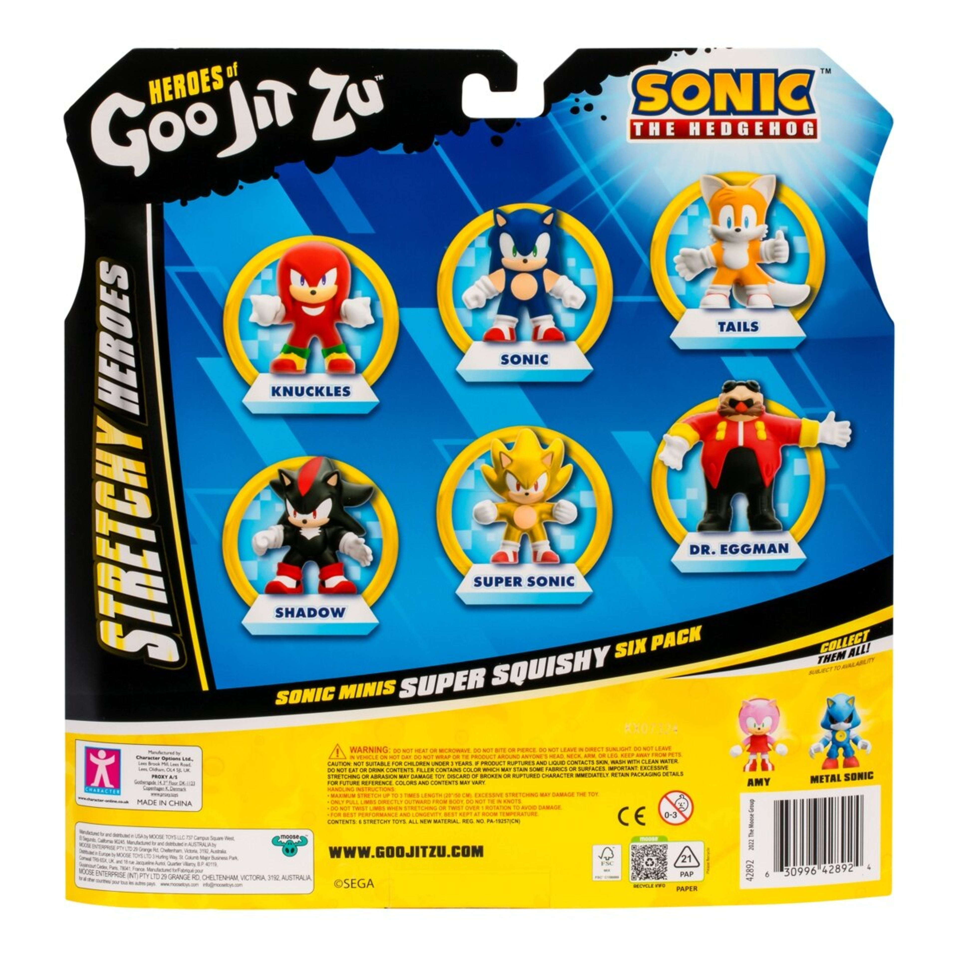 9 6 Pack Heroes of Goo Jit Zu Sonic the Hedgehog Minis Playset, 9 of 9