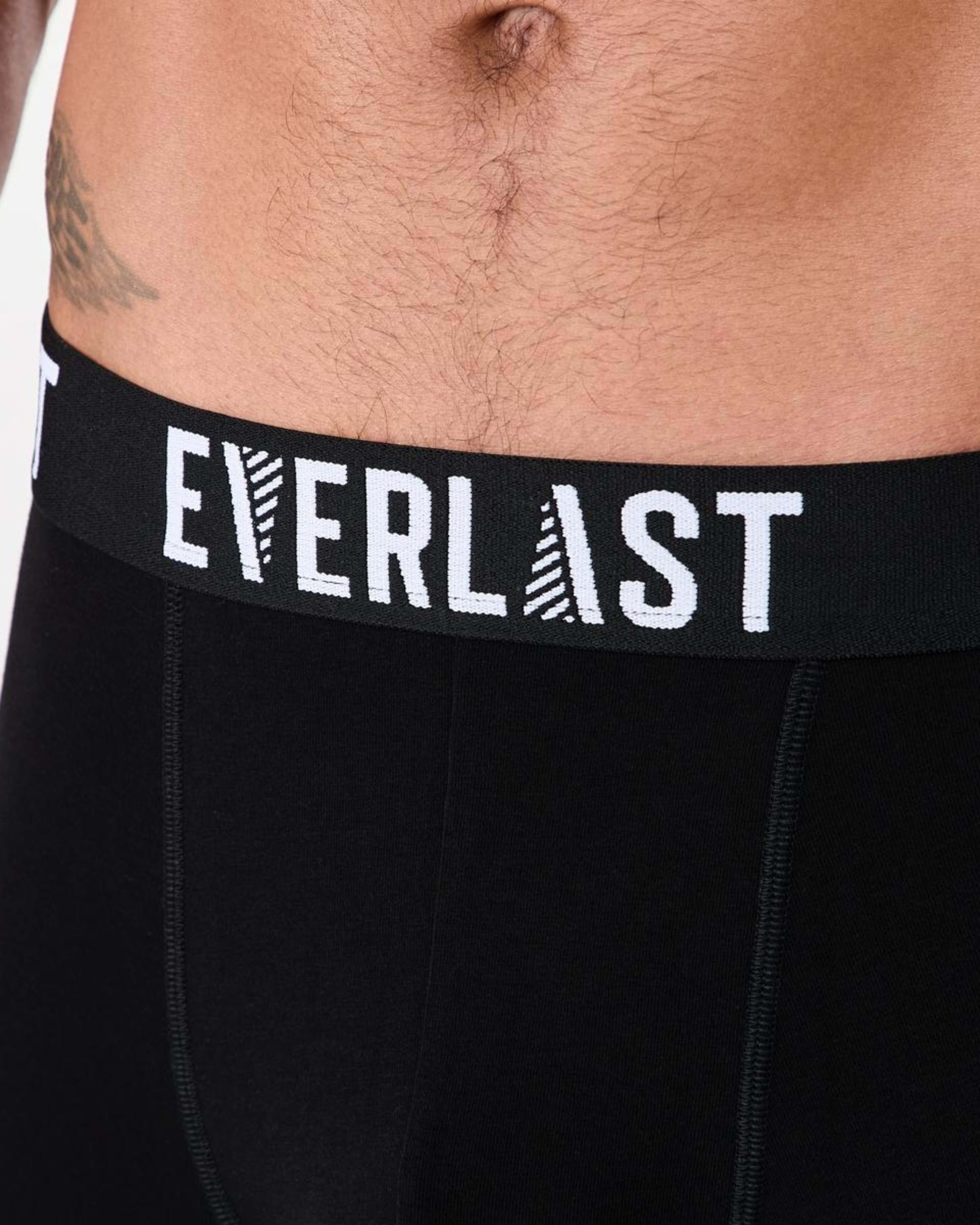 8 3 Pack Everlast Mens Mid Length Trunks EVERLAST BLACK, 8 of 8