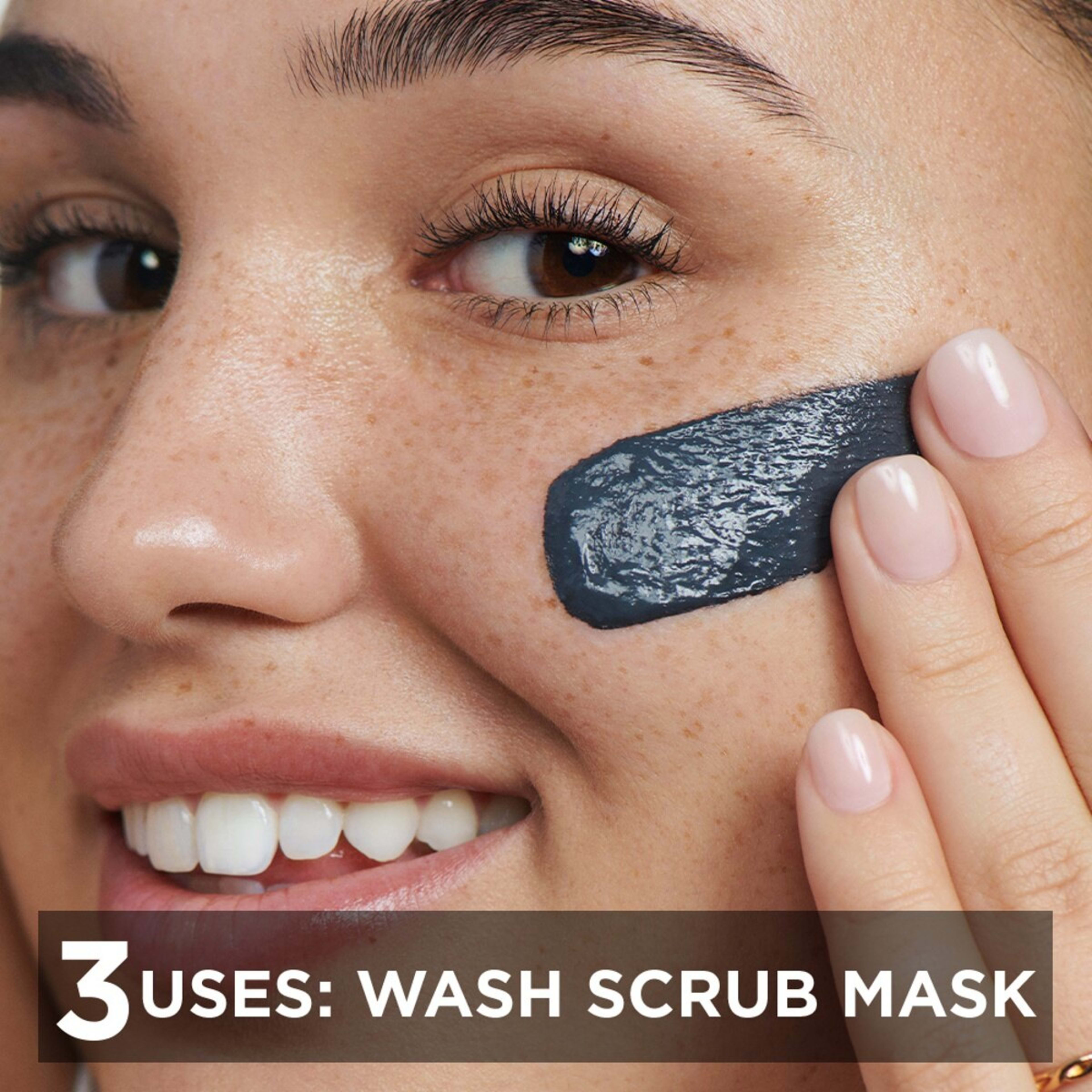 5 Garnier SkinActive PureActive Intensive 3-in-1 Anti-Blackhead Wash, Scrub and Mask 150ml - Charcoal, 5 of 7