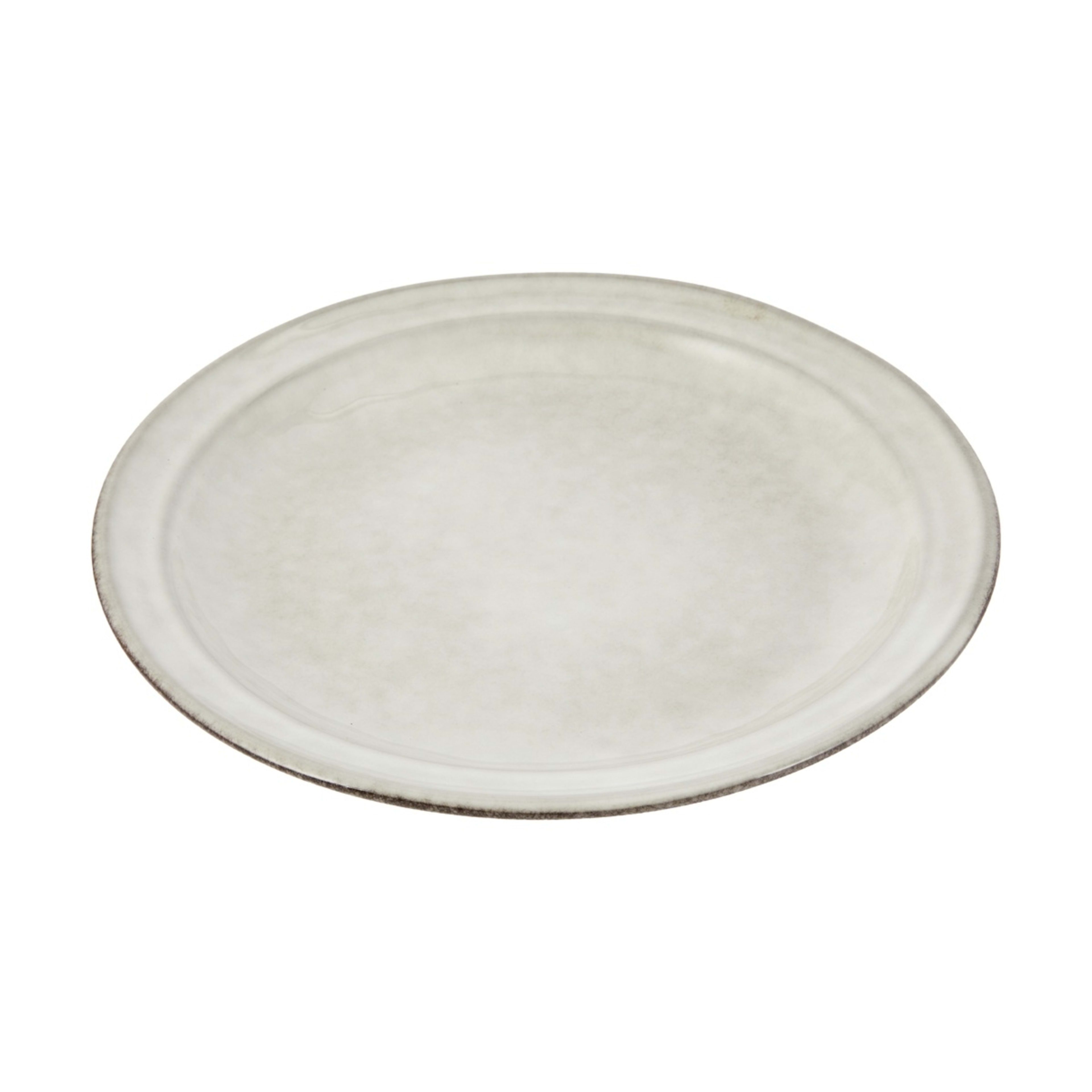 1 Grey Rim Dinner Plate