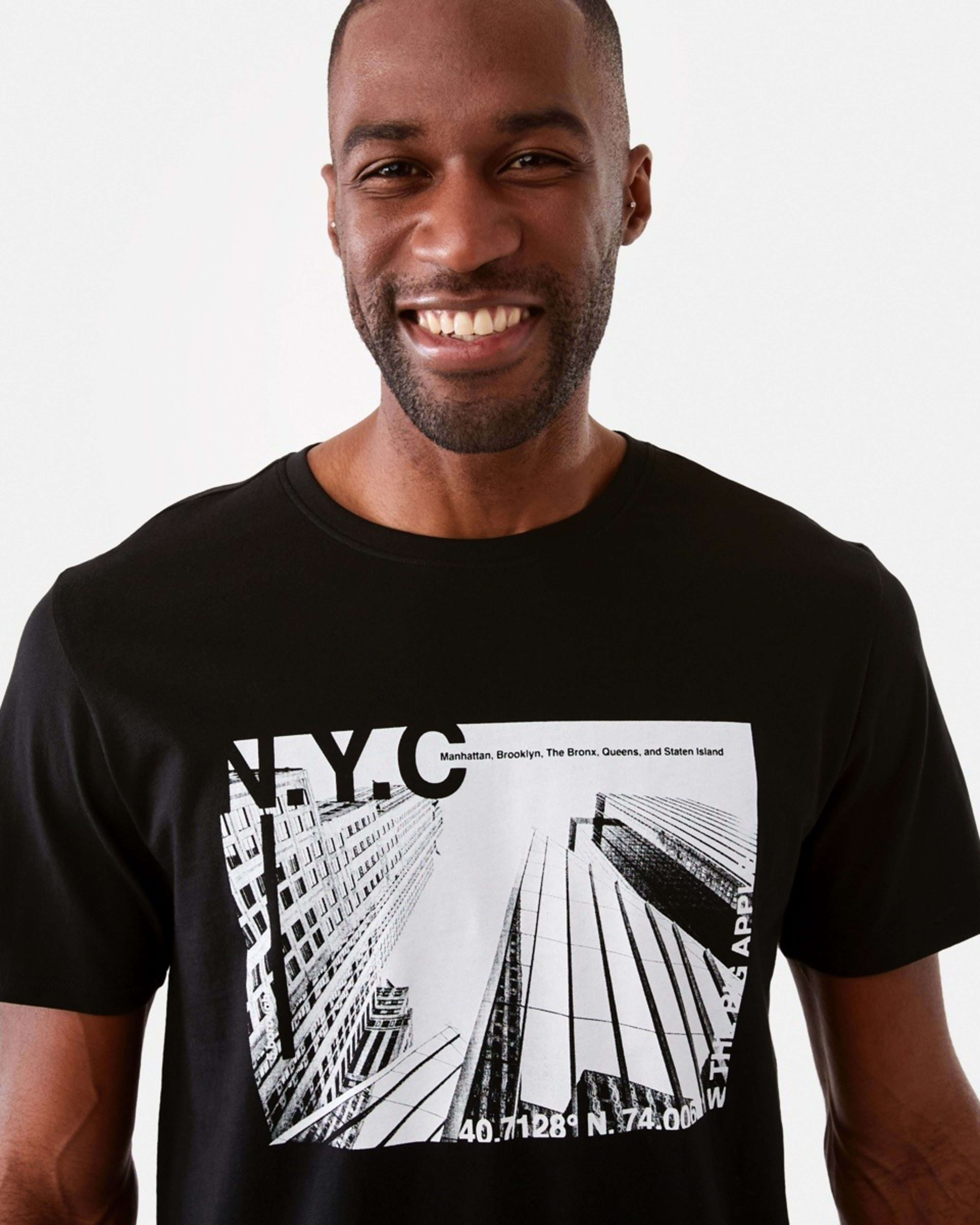 4 Printed T-shirt Black, 4 of 5