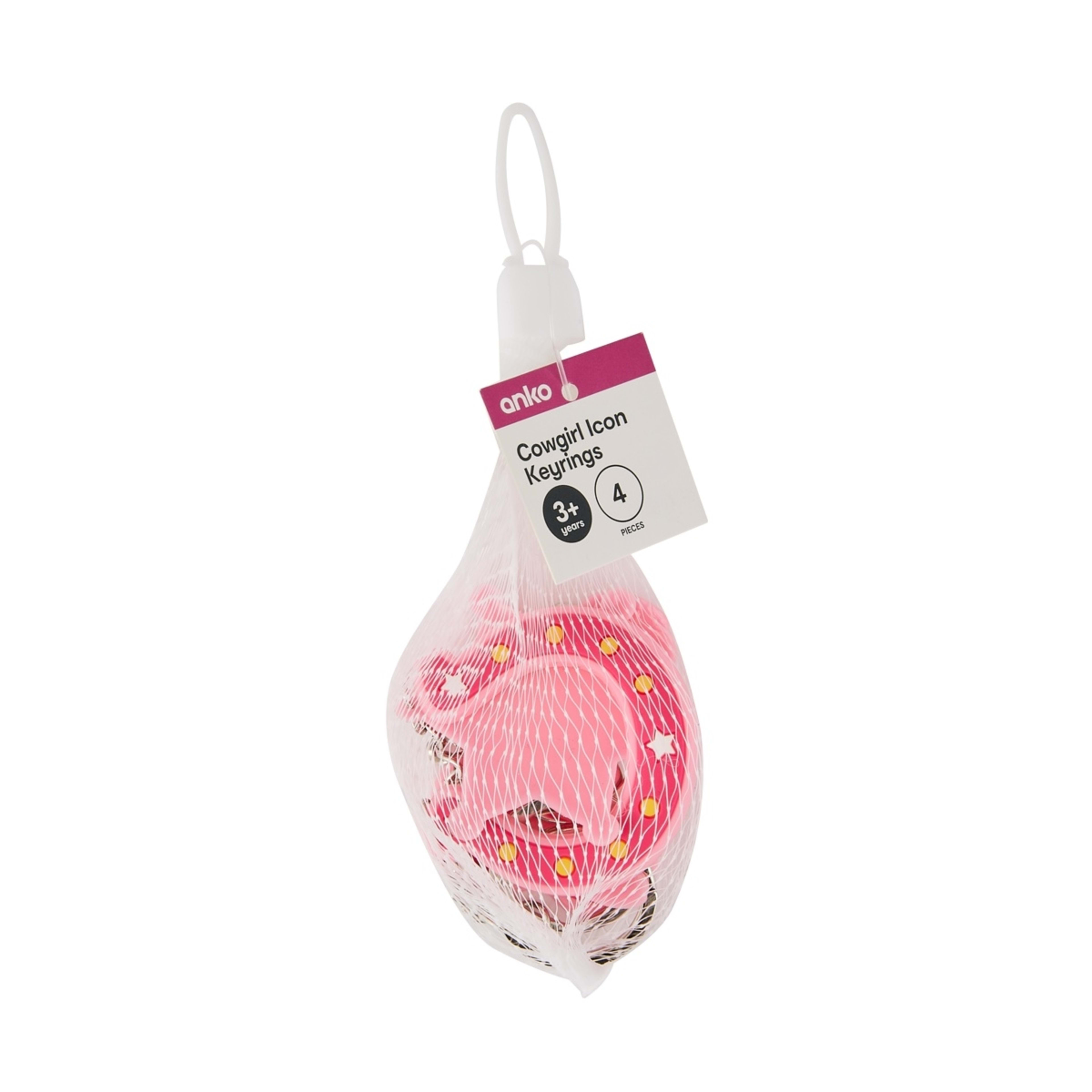 4 4 Piece Cowgirl Icon Keyrings, 4 of 4