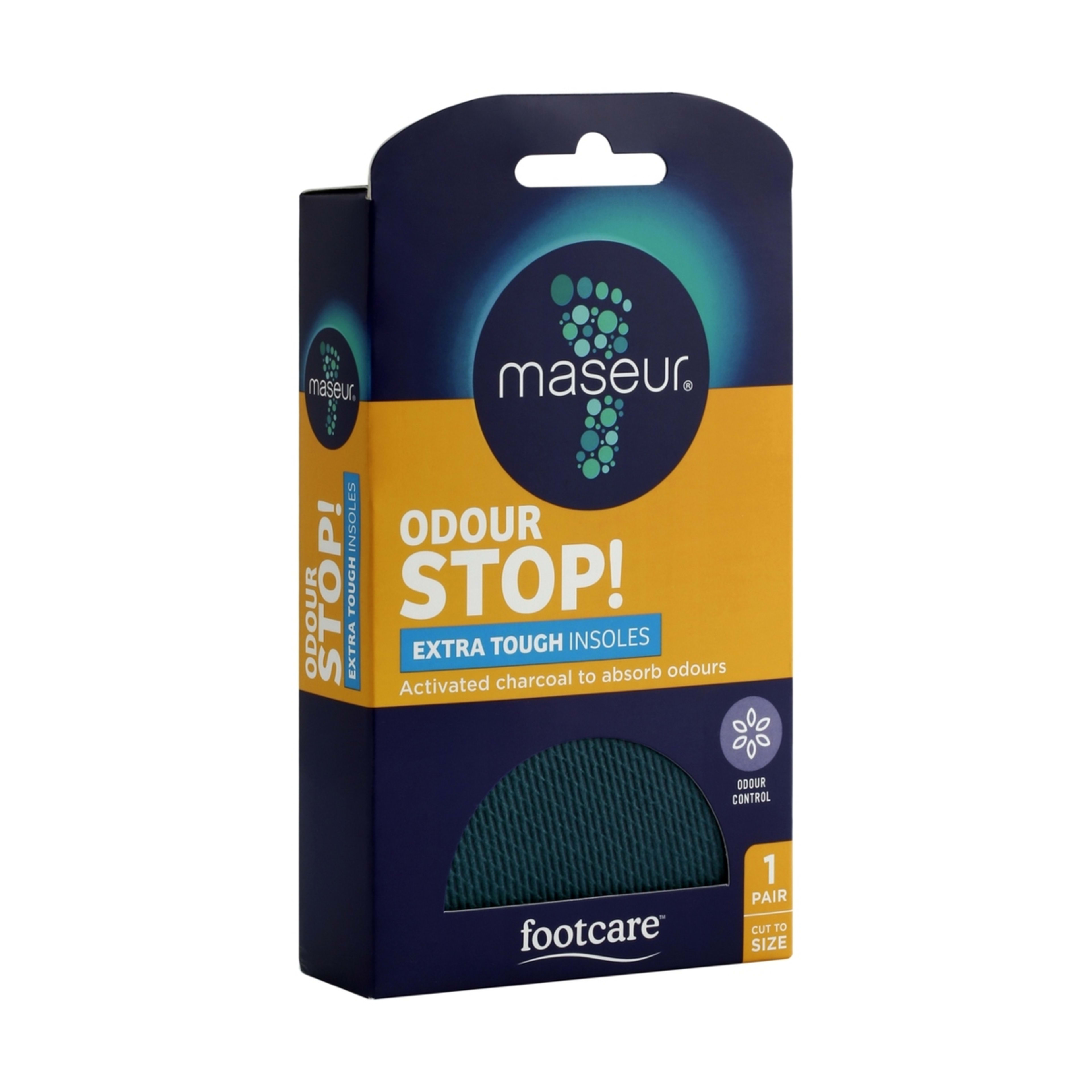 1 Footcare Odour Stop Extra Tough Insoles, 1 of 3