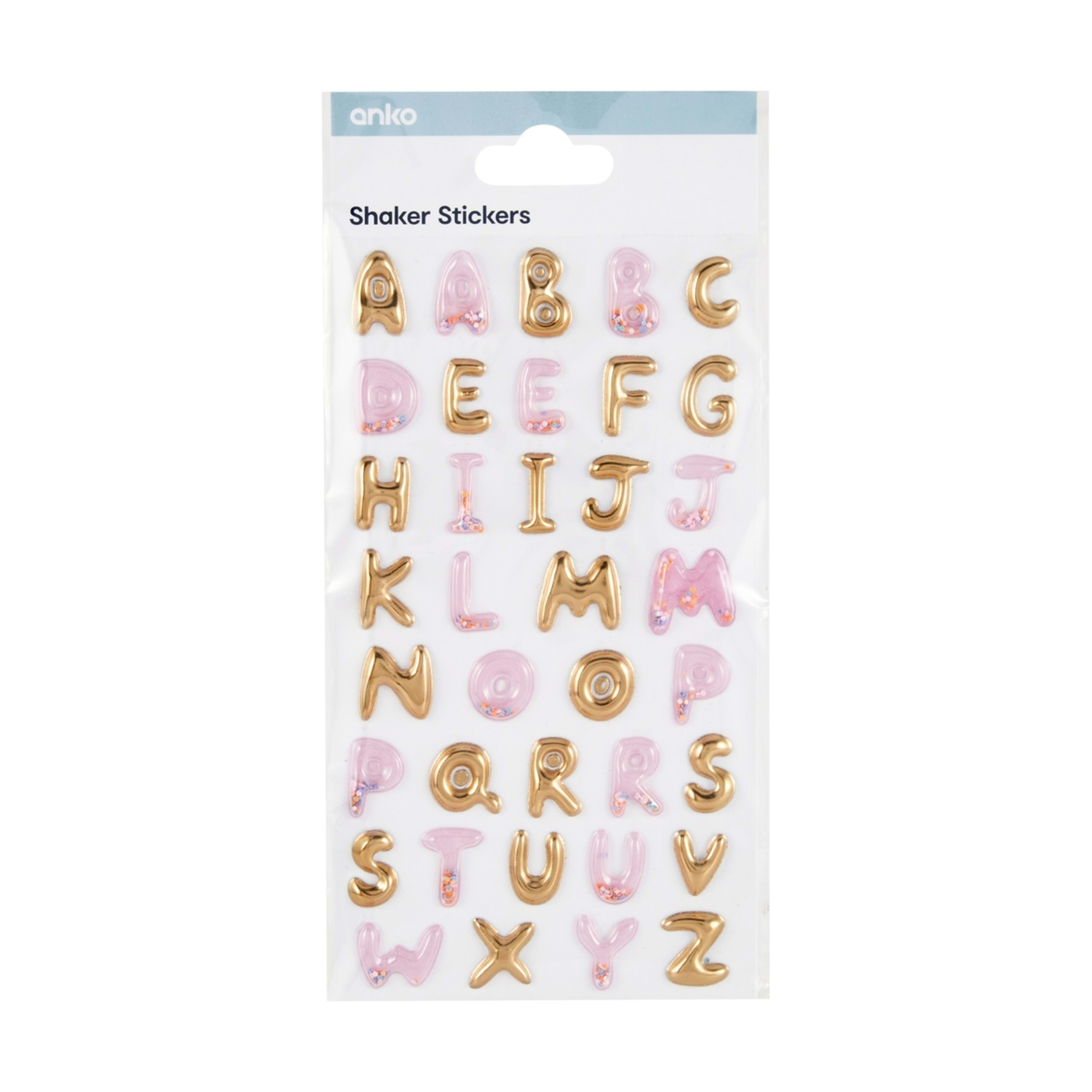 1 Shaker Stickers - Alphabet