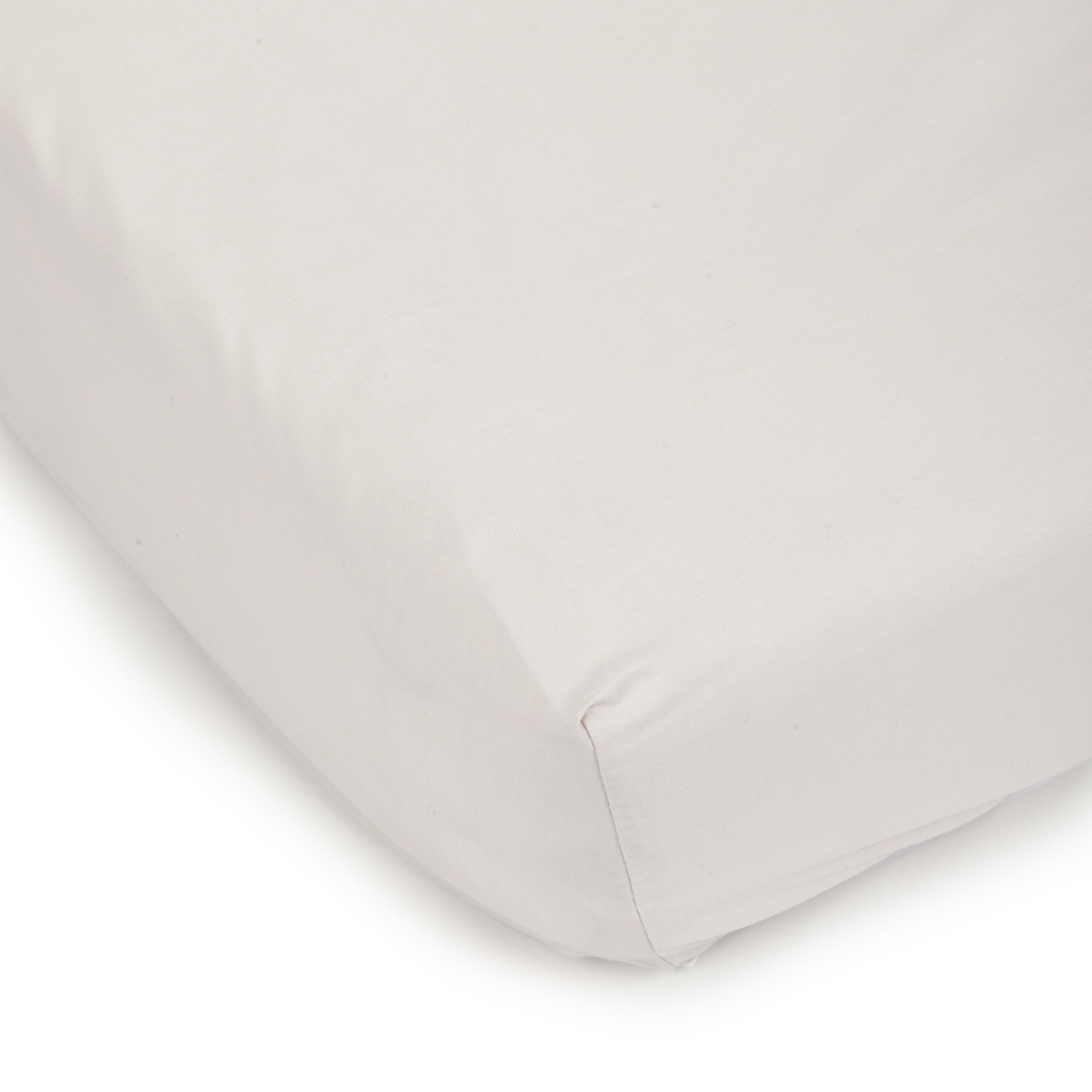 1 250 Thread Count Cotton Rich Fitted Sheet - Single Bed, Oatmeal