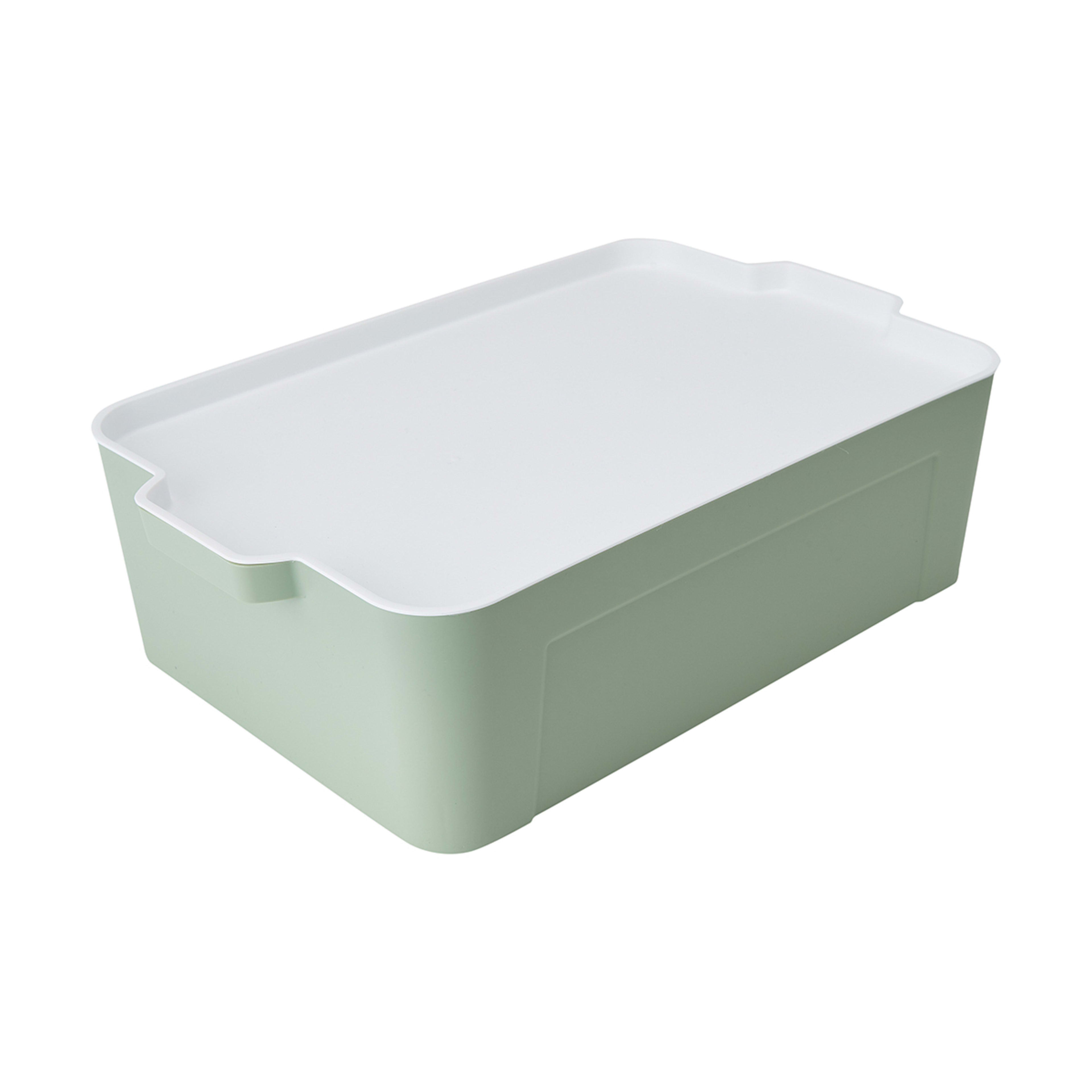 1 15L Stackable Container - Green, 1 of 8