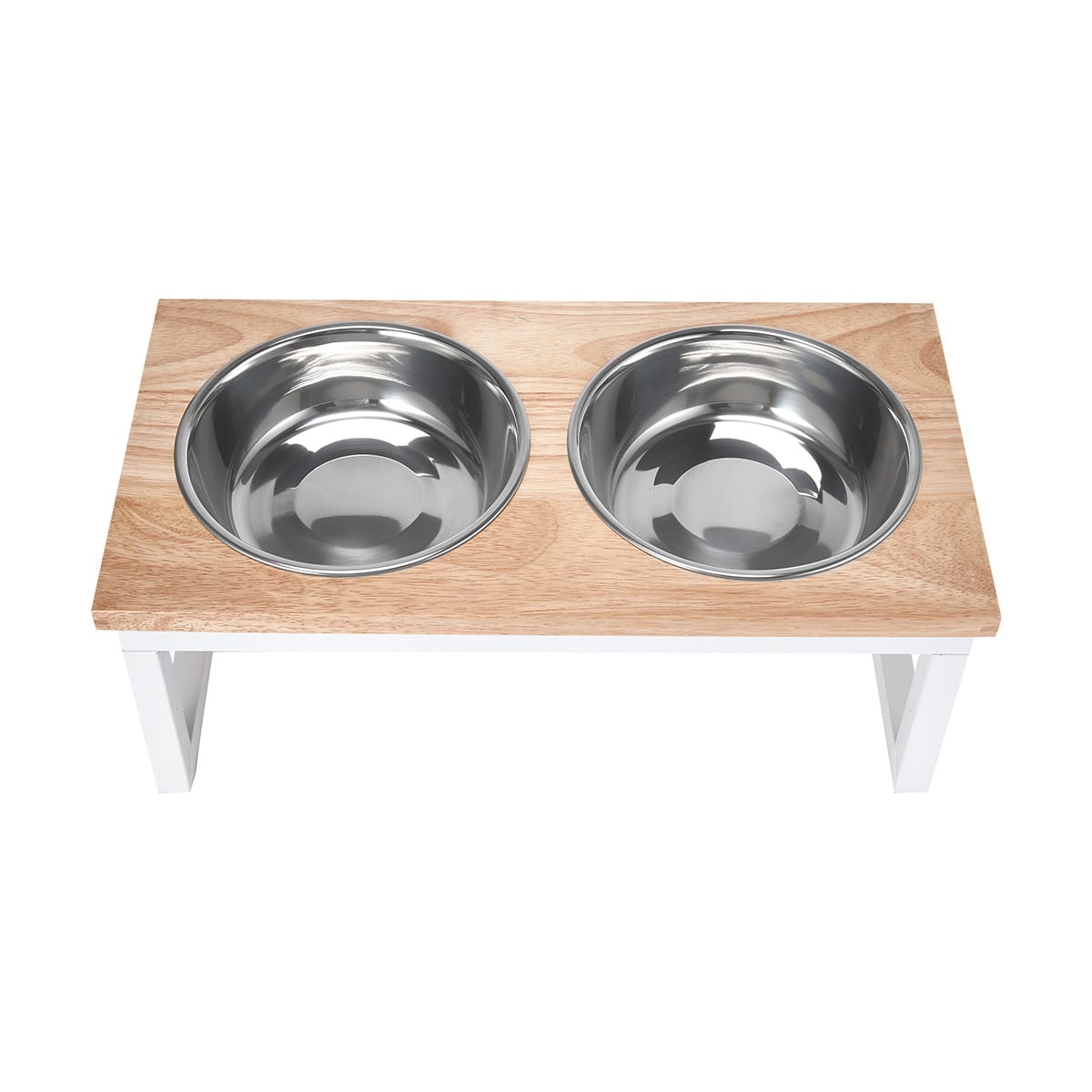 Pet Bowl Metal Wood Elevated Kmart