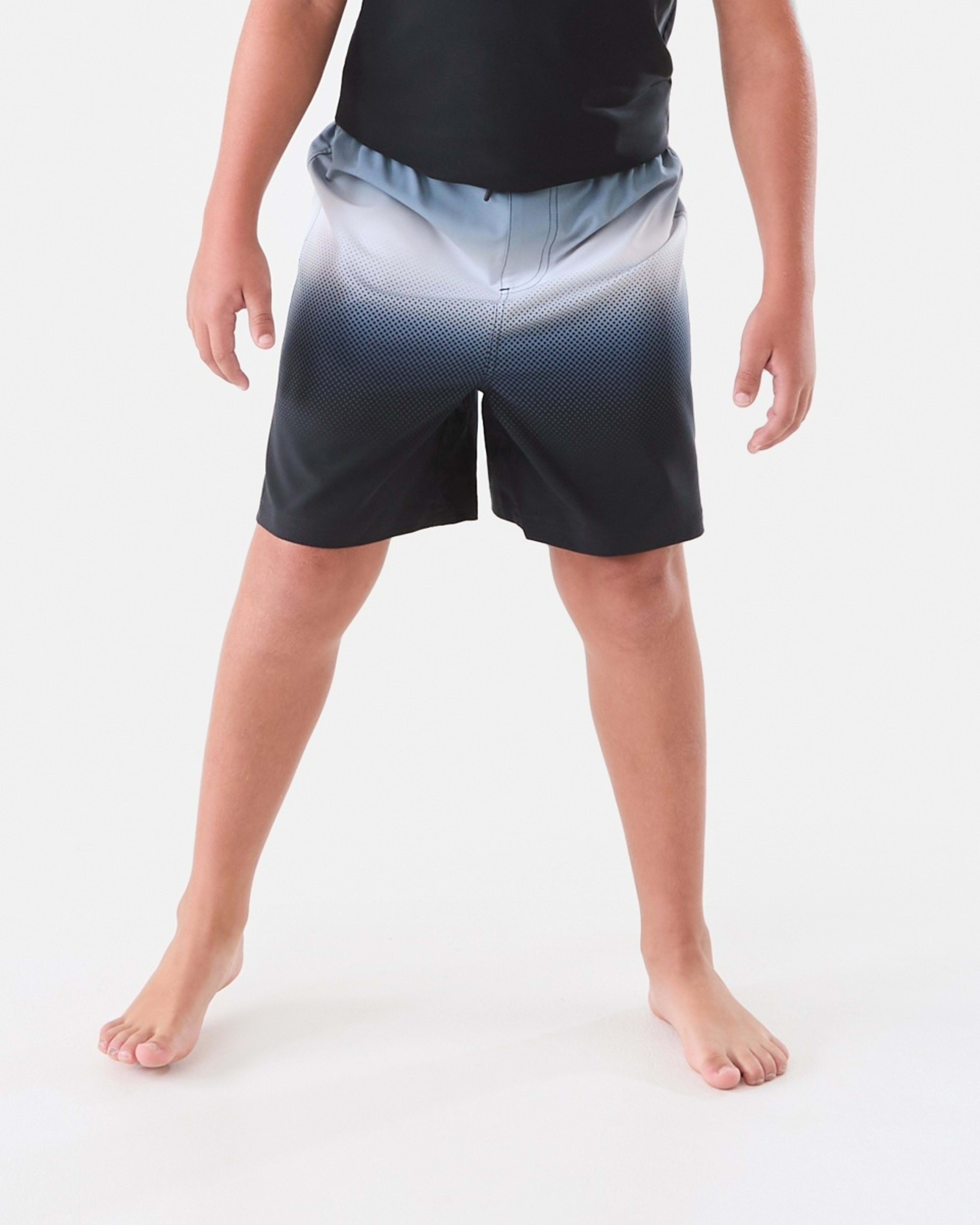 1 Longline Printed Swim Shorts Ombre Pal