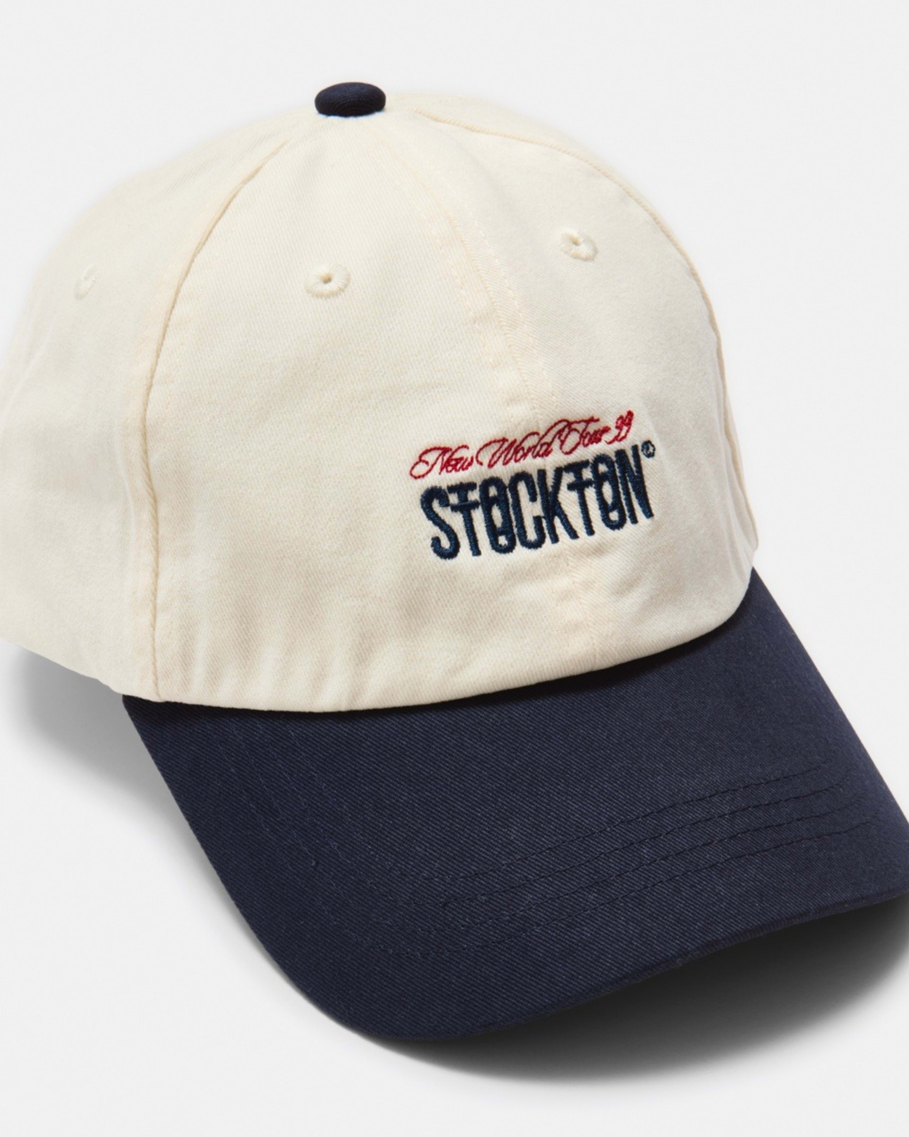 1 Unstructured Baseball Cap WHITE STOCKTON, 1 of 3