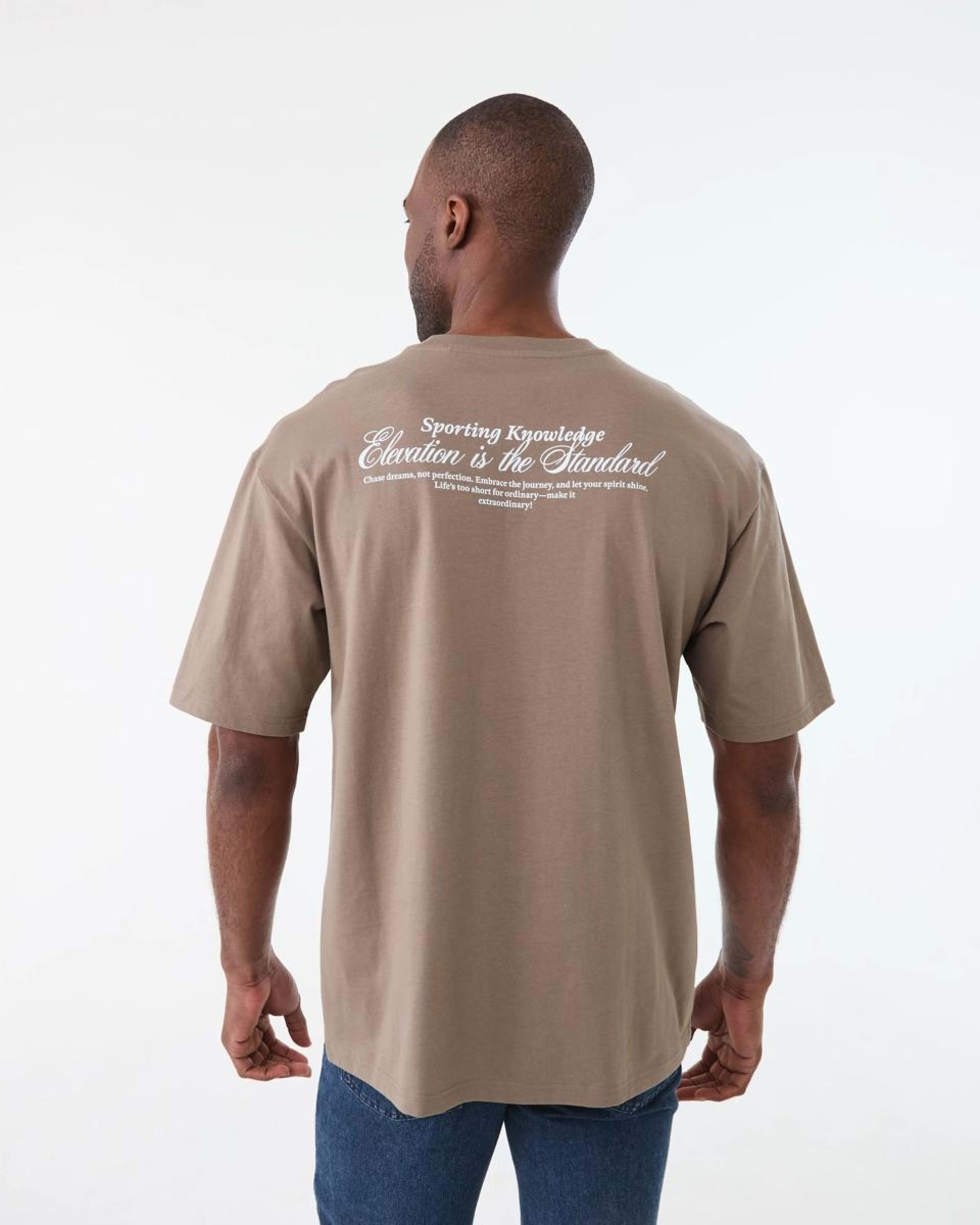 3 Oversized Print T-shirt DRIFT BROWN, 3 of 6