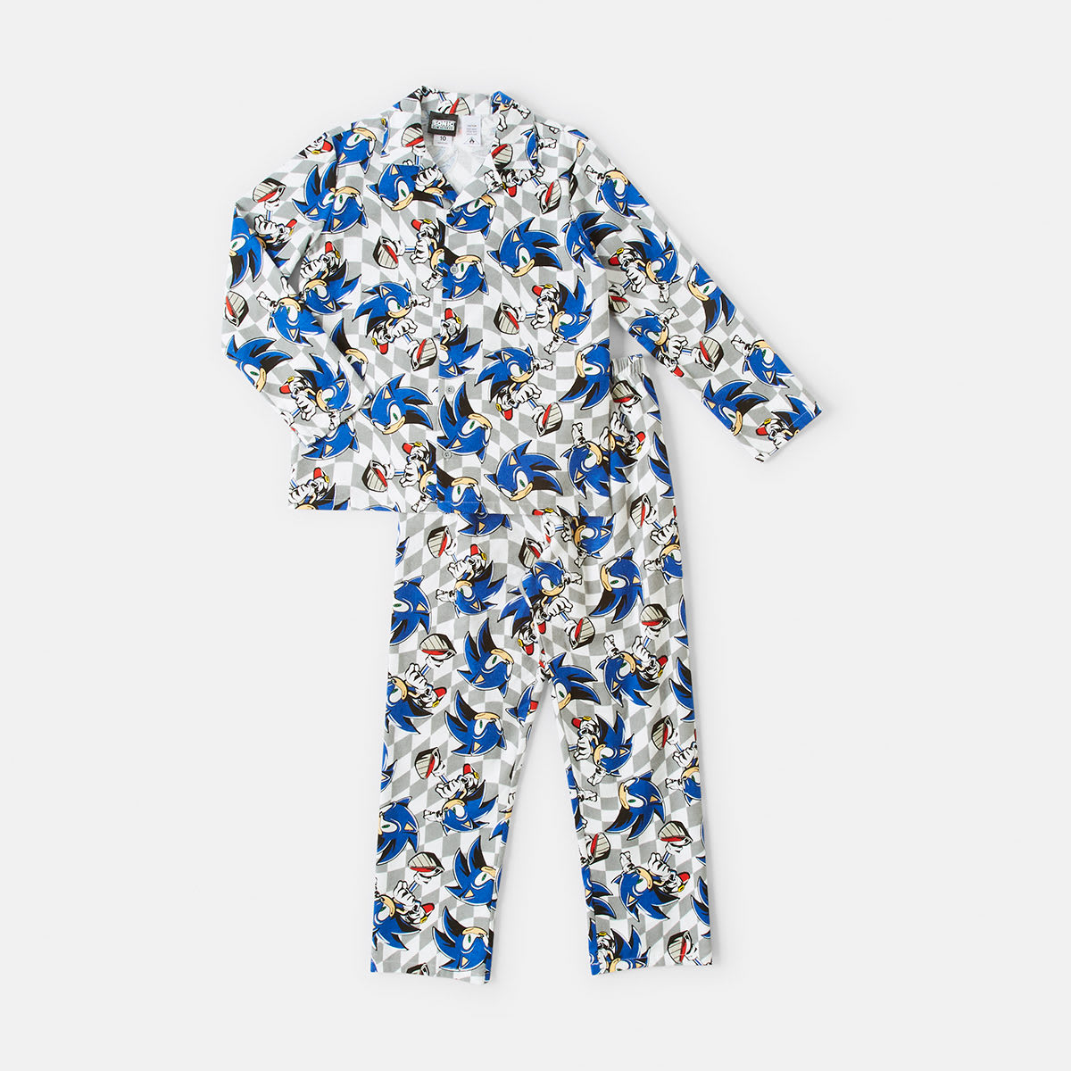 Sonic License Flannelette Pyjama Set - Kmart