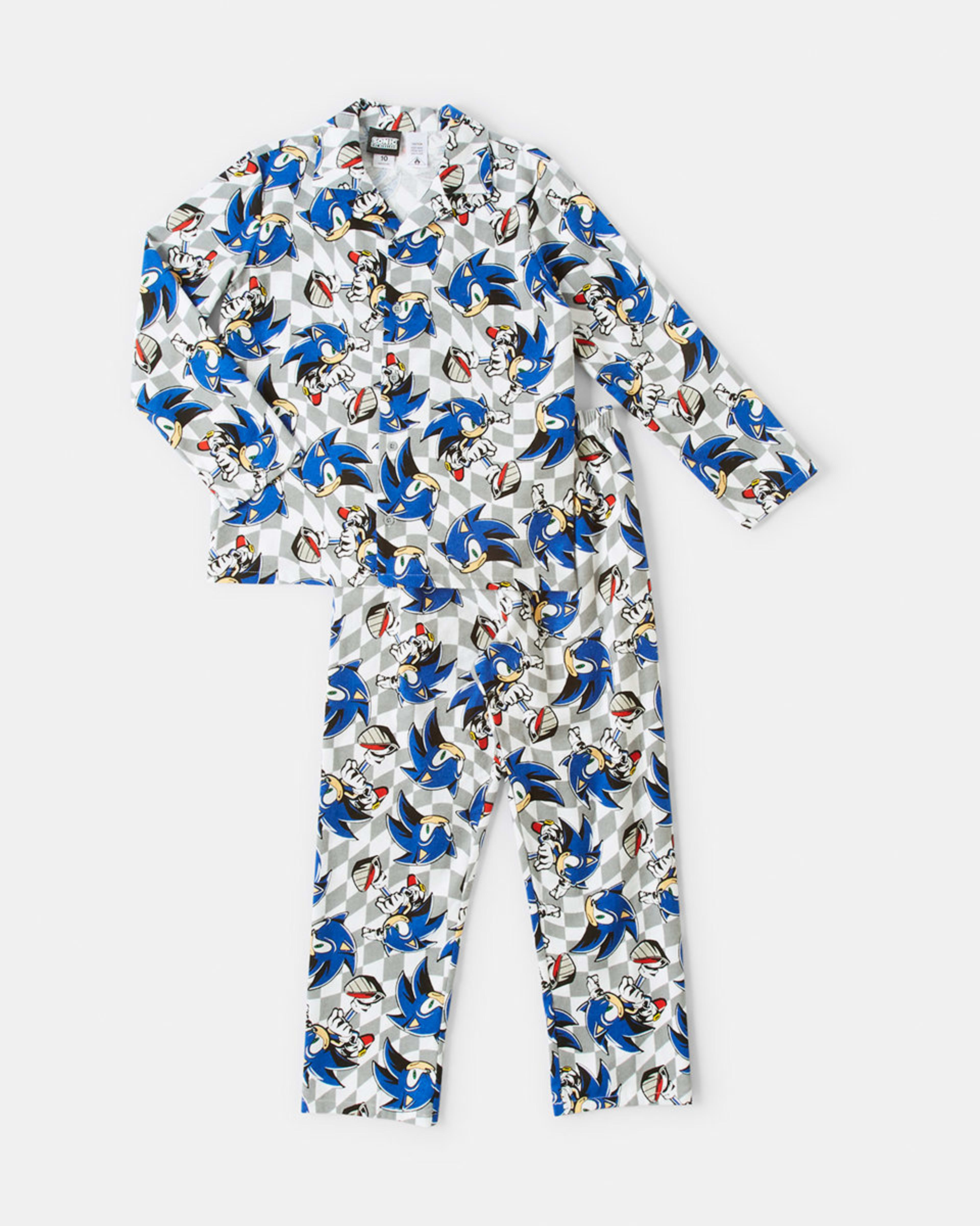 Sonic License Flannelette Pyjama Set - Kmart NZ