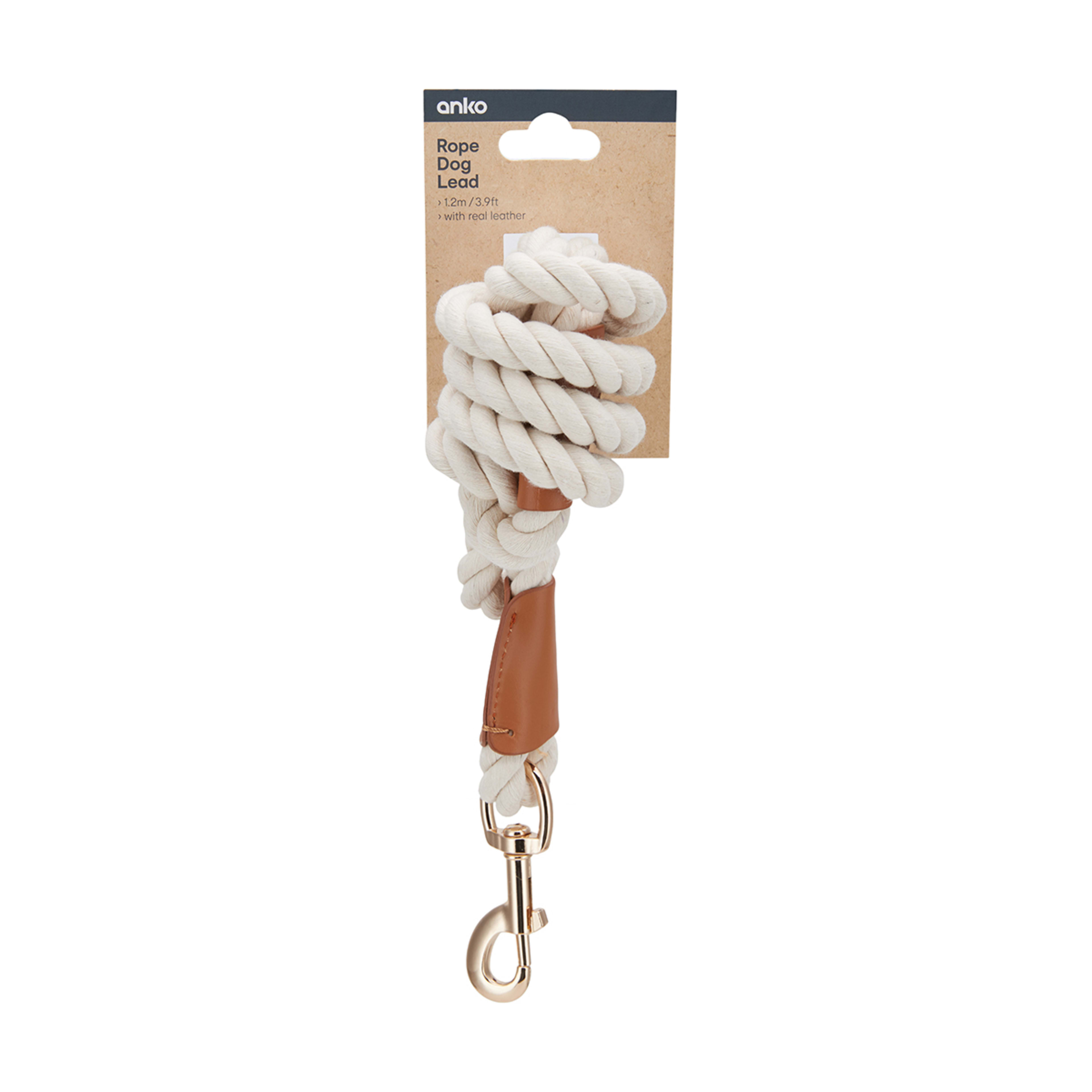 Dog Lead Rope & Leather Kmart