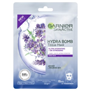 Garnier SkinActive Hydra Bomb Tissue Mask 32g - Lavender & Hyaluronic Acid