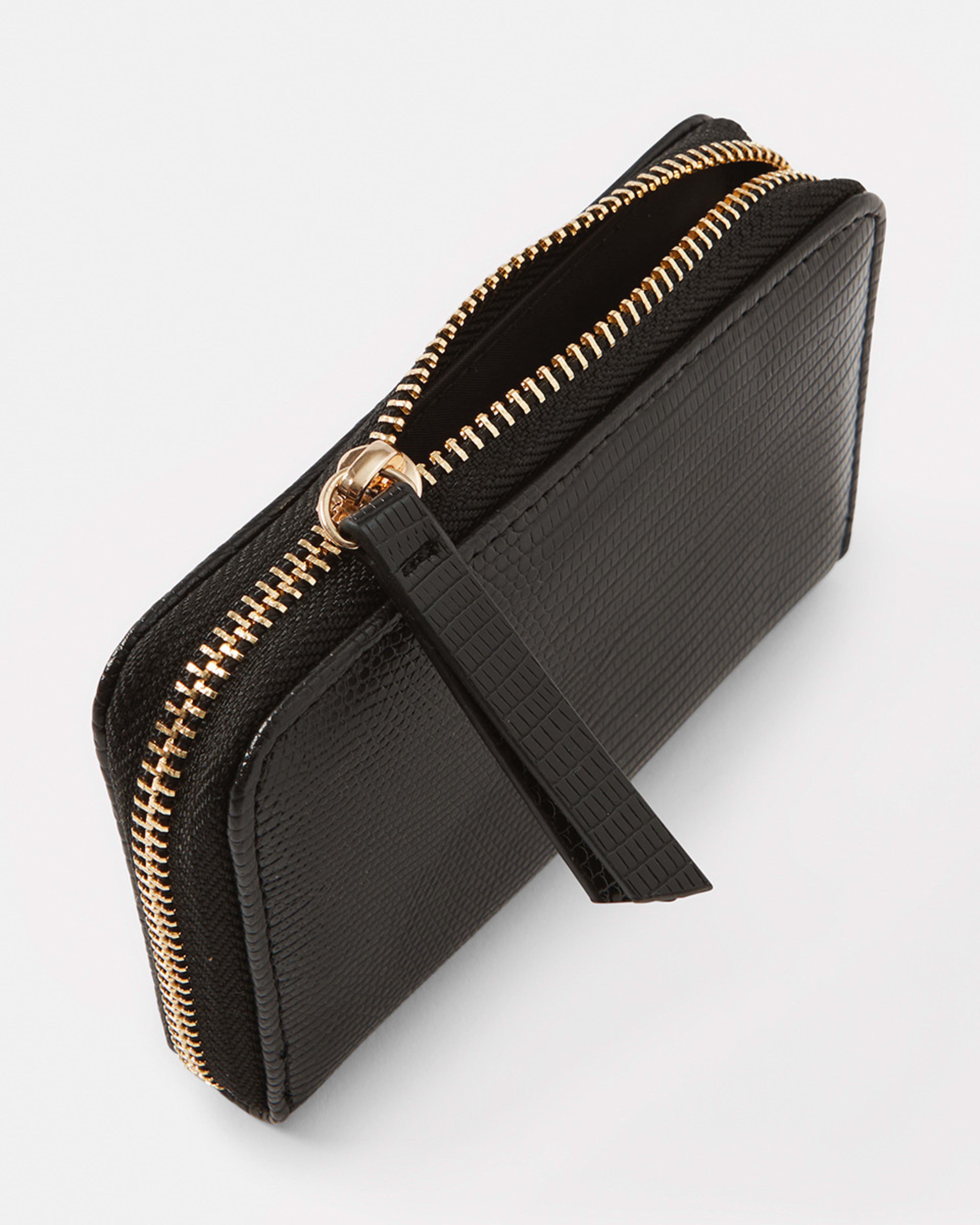 4 Mini Zip Purse Black, 4 of 4