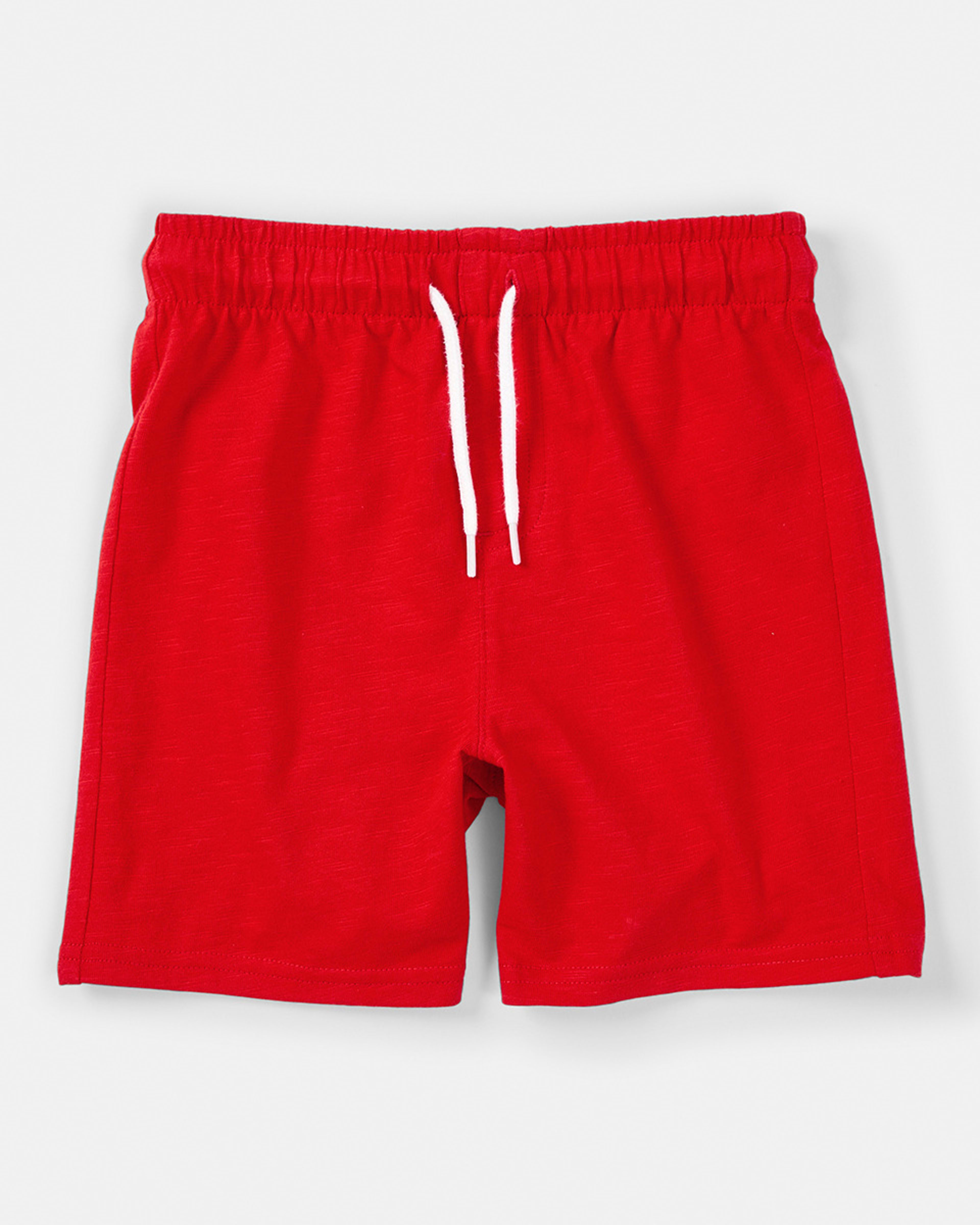 7 Cotton Knit Shorts Flame Red, 7 of 8
