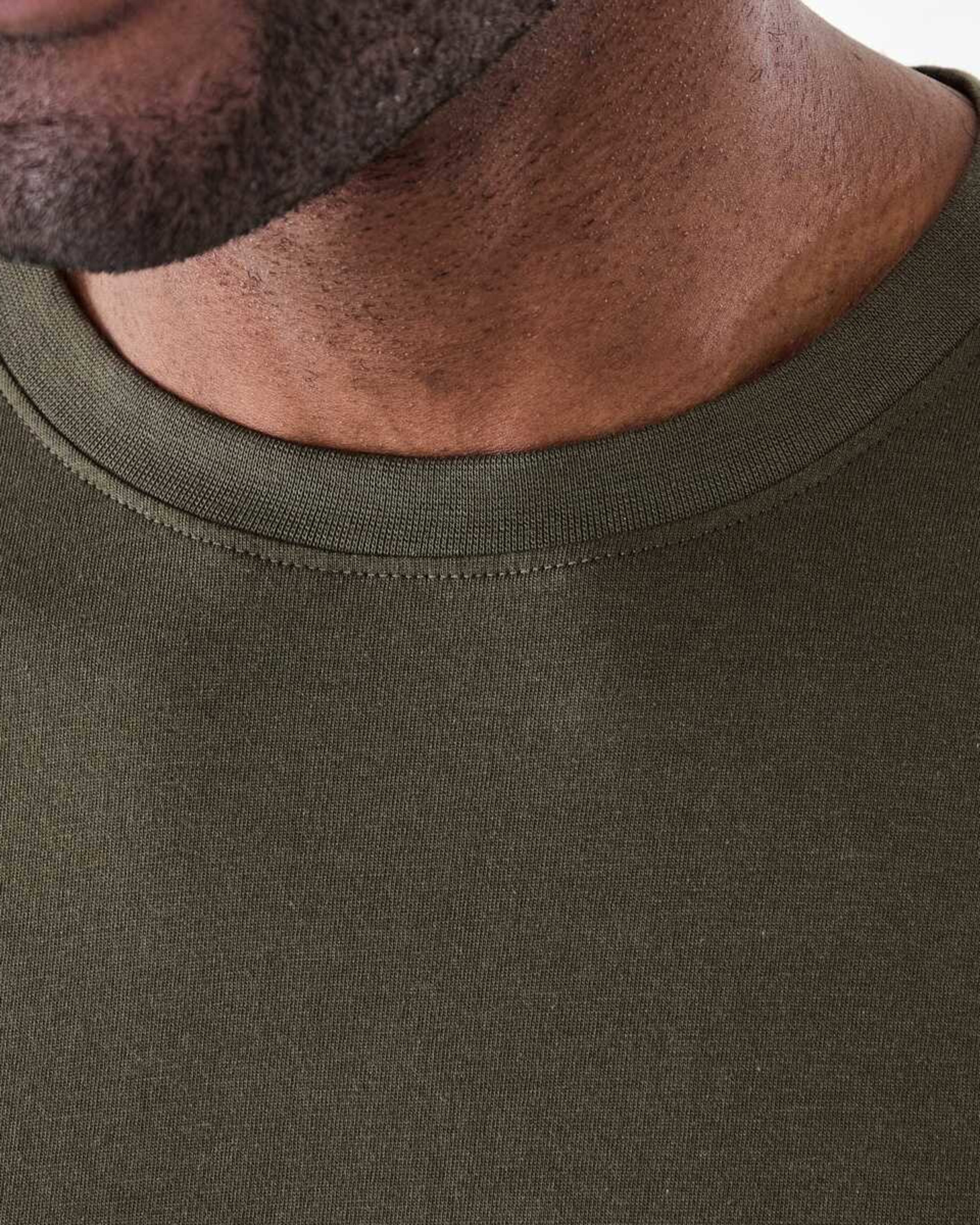 5 Australian Grown Cotton Longline T-shirt BEETLE, 5 of 6