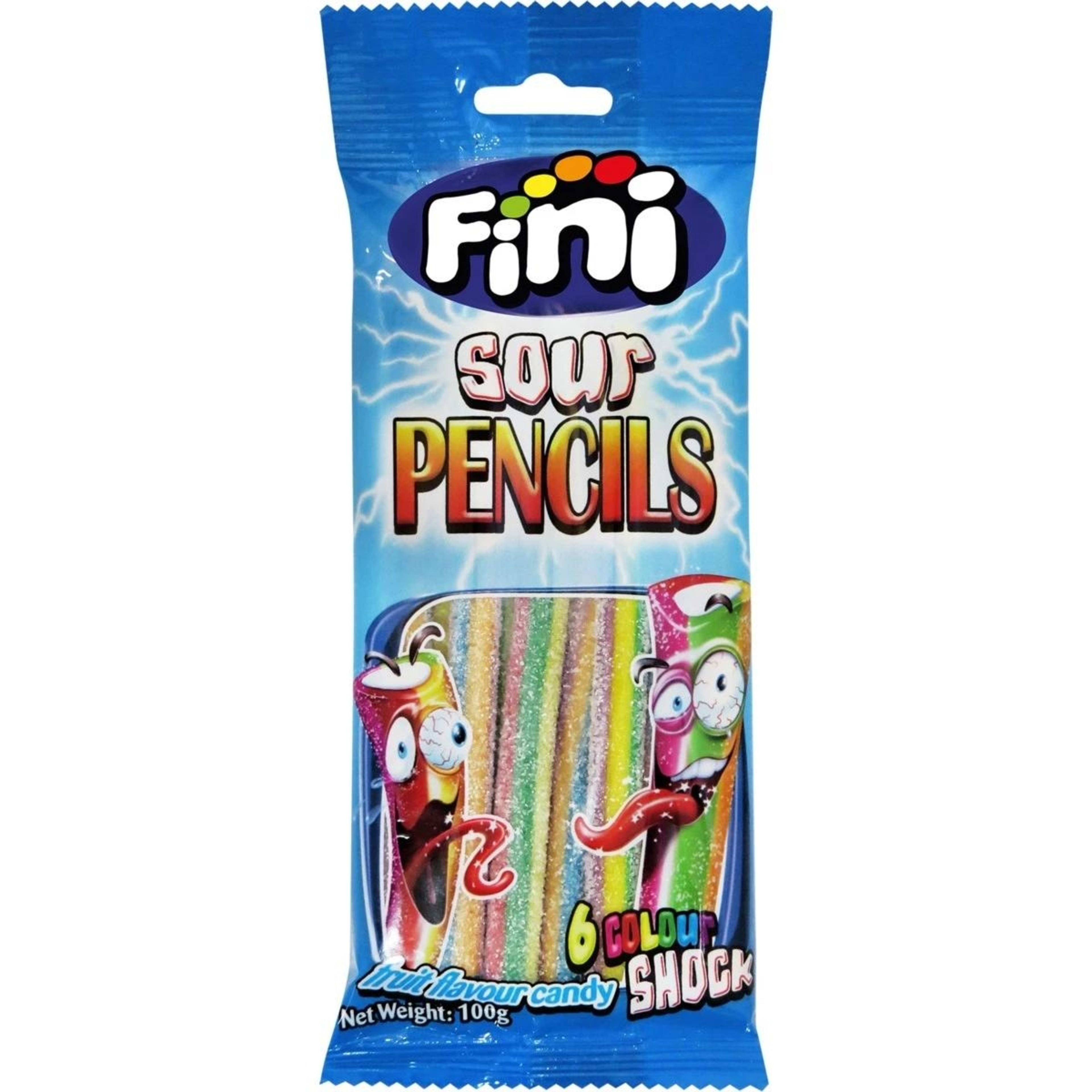 1 Fini 6 Colour Shock Sour Pencils 100g