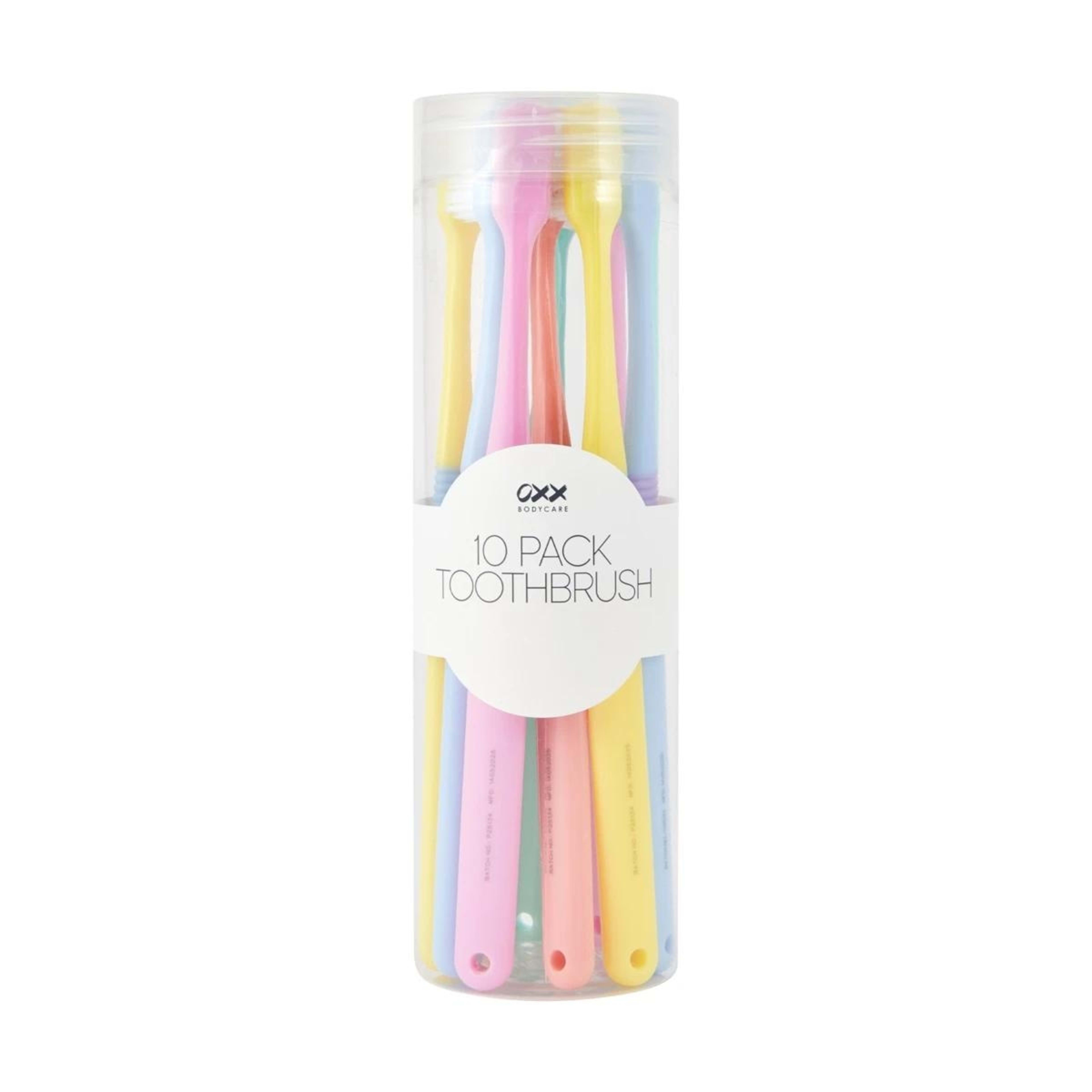 1 OXX Bodycare 10 Pack Toothbrush