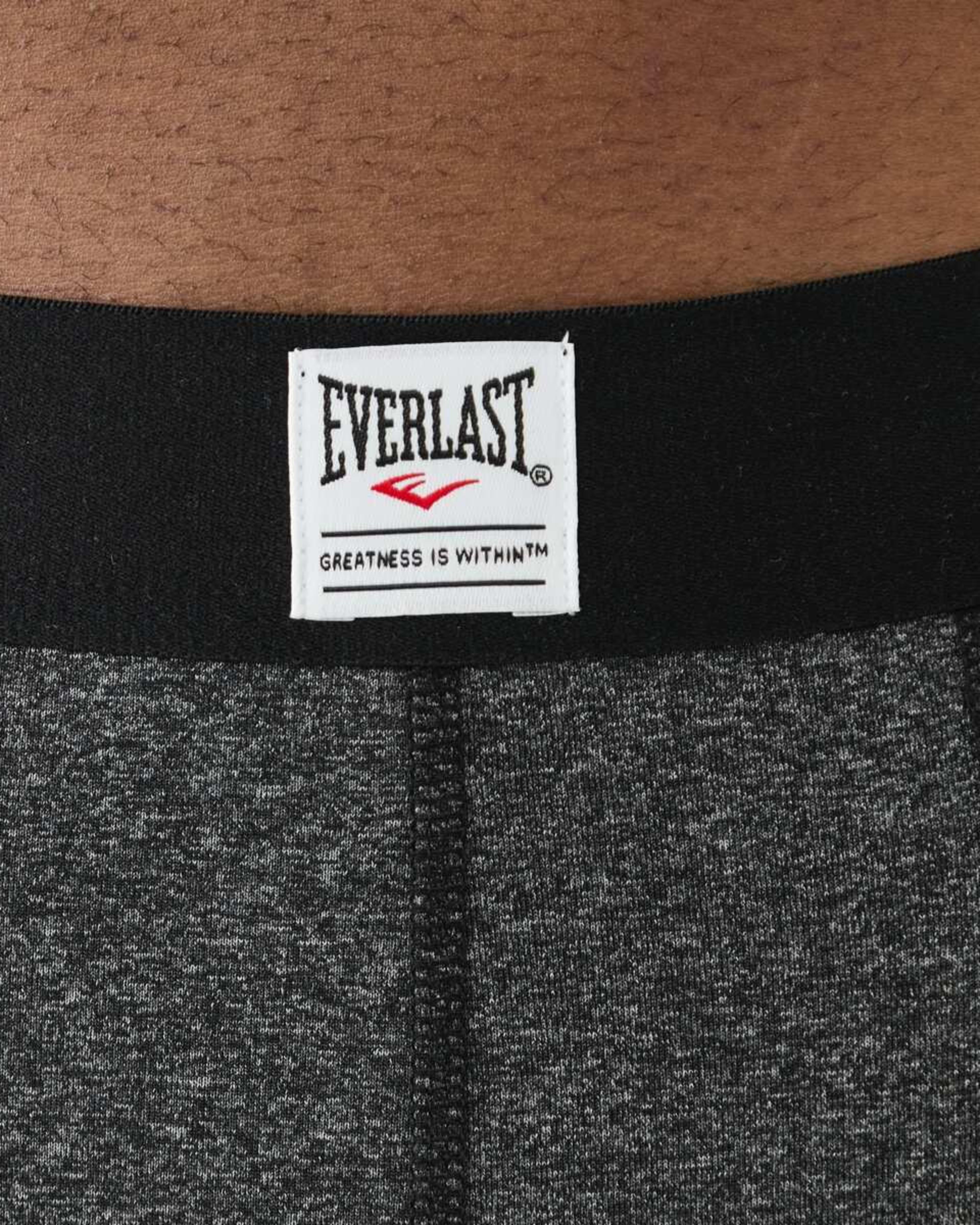 6 Everlast Mens Long Leg Performance Trunks Char Marle, 6 of 6