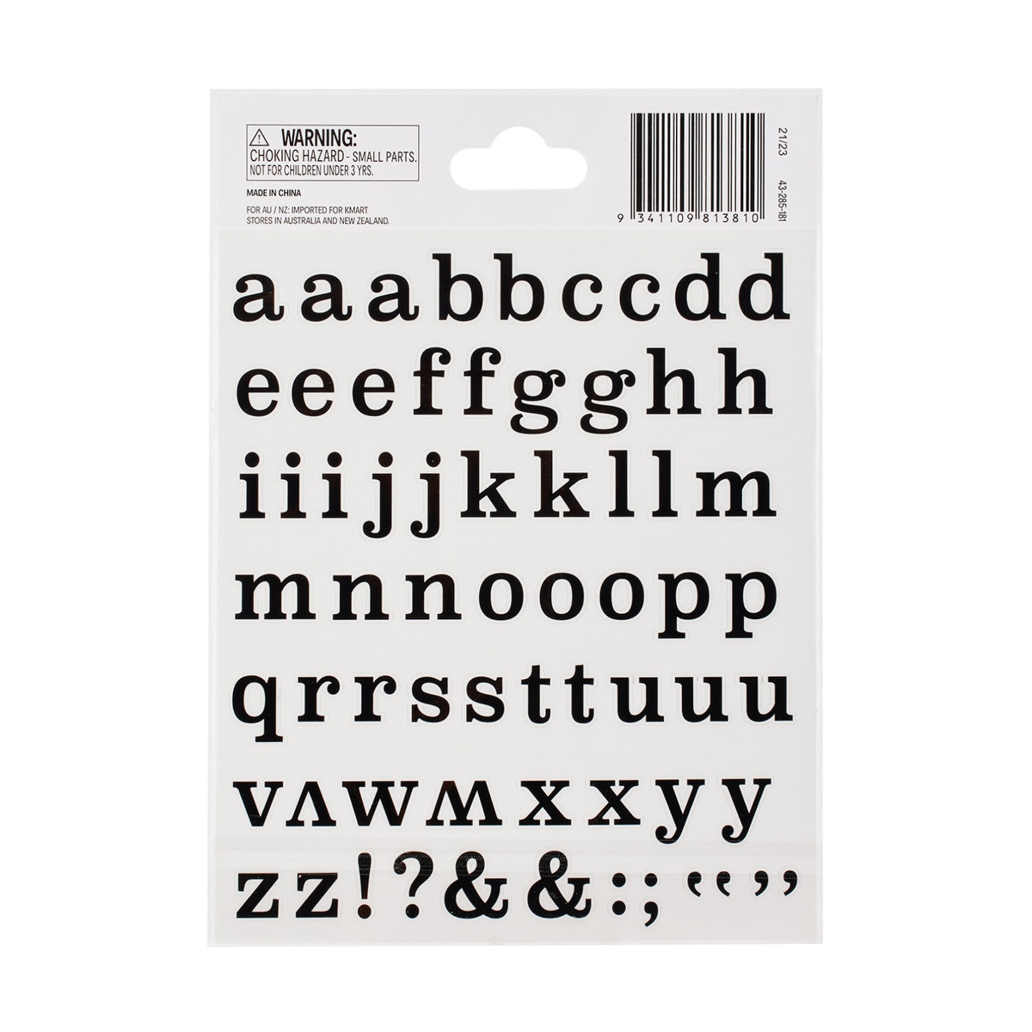 Alphabet Stickers Kmart