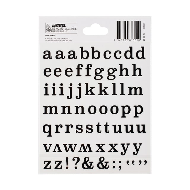 Alphabet Stickers - Kmart