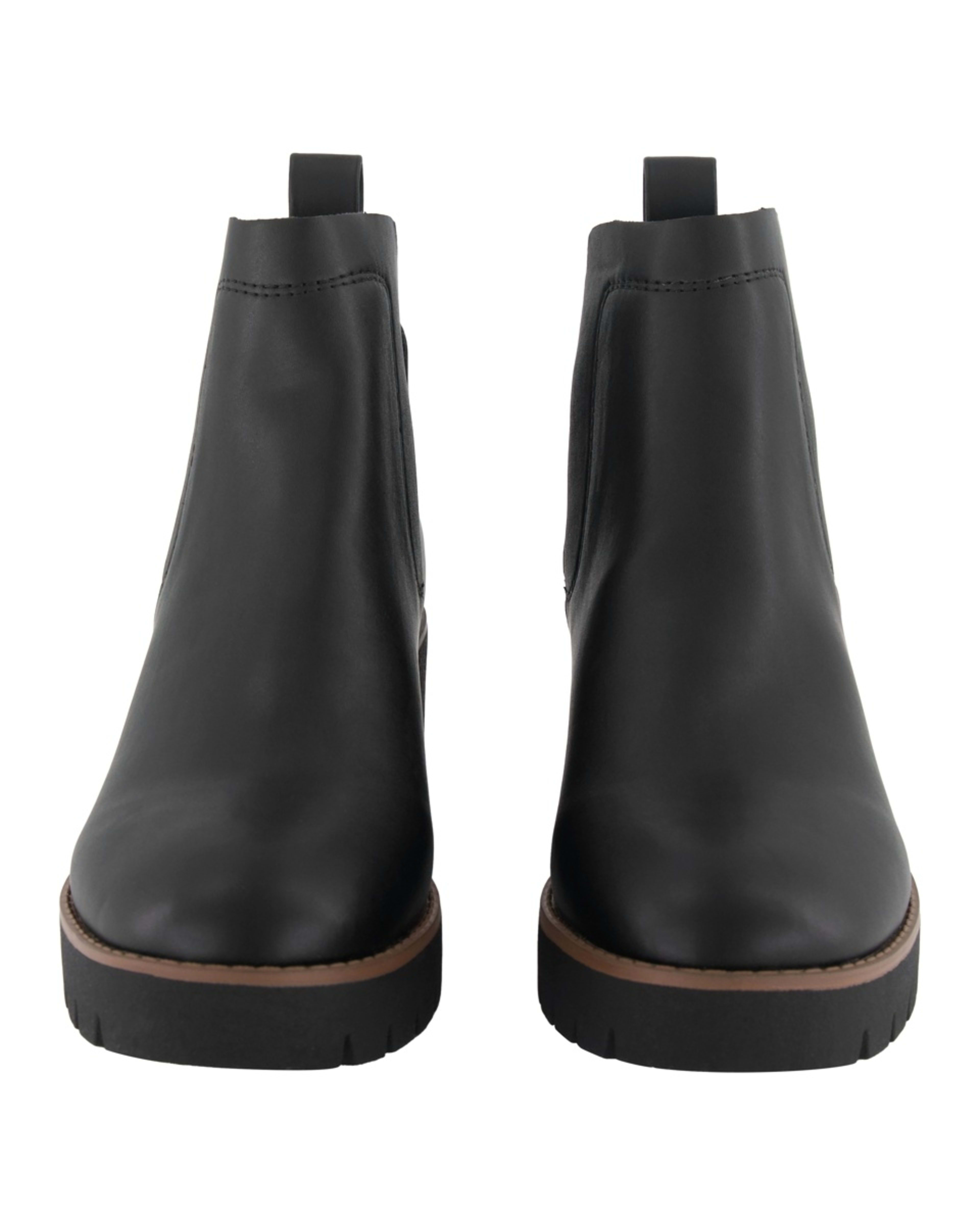 2 Gusset High Heel Boots Black, 2 of 4