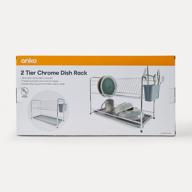 2 Tier Chrome Dish Rack Kmart