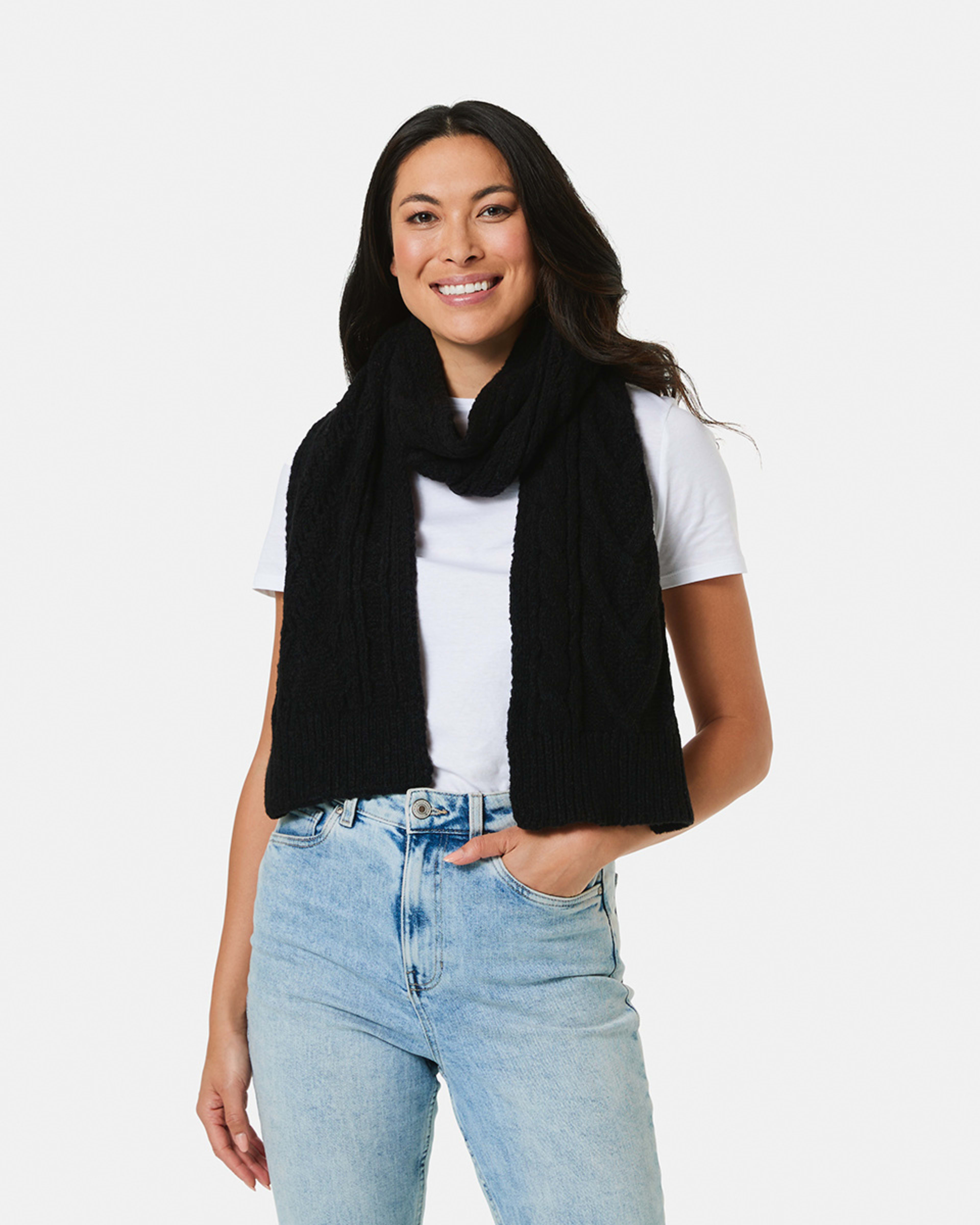 Cable Knit Scarf Kmart