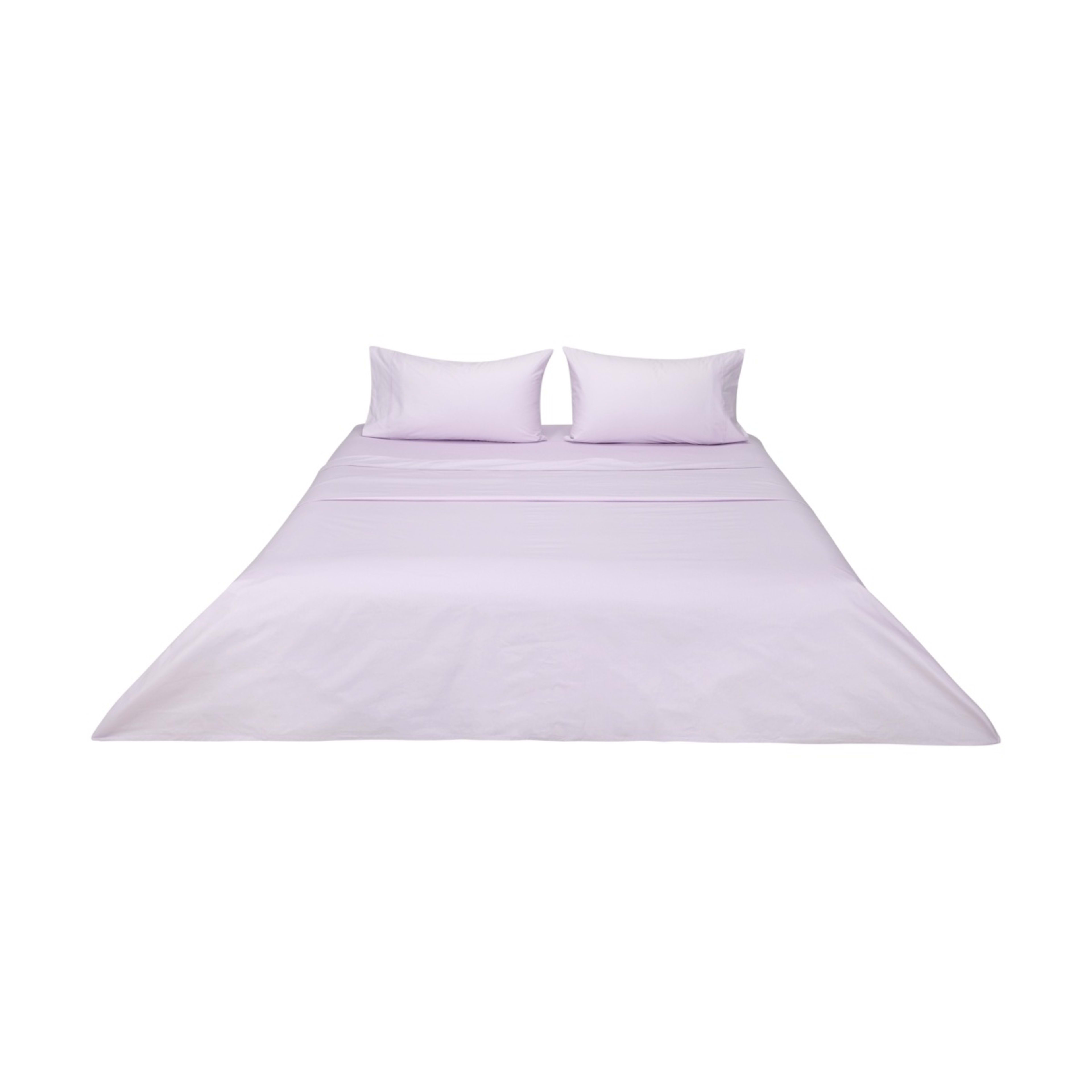 6 250 Thread Count Cotton Rich Sheet Set - King Bed, Lilac, 6 of 7