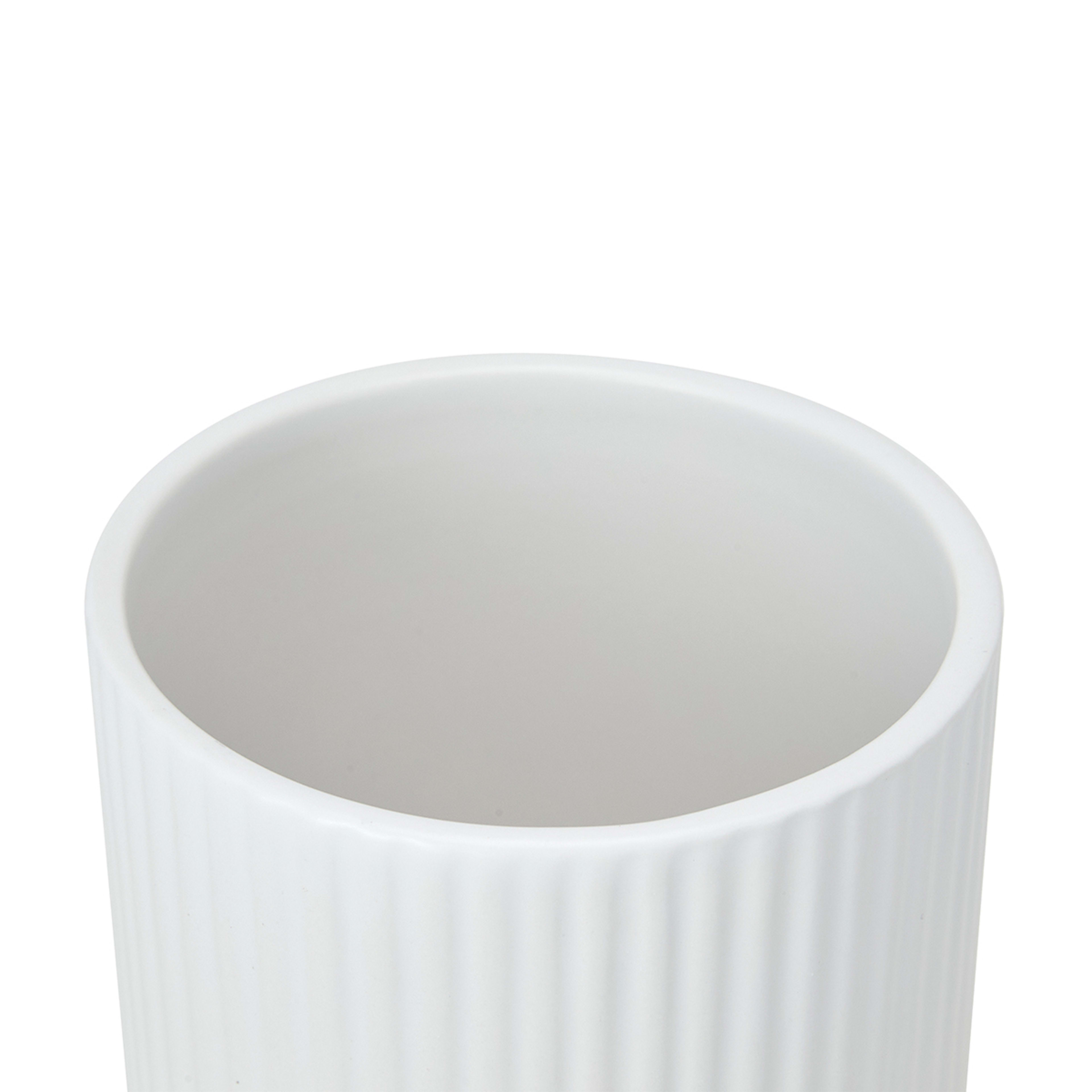 White Linear Pot Small - Kmart