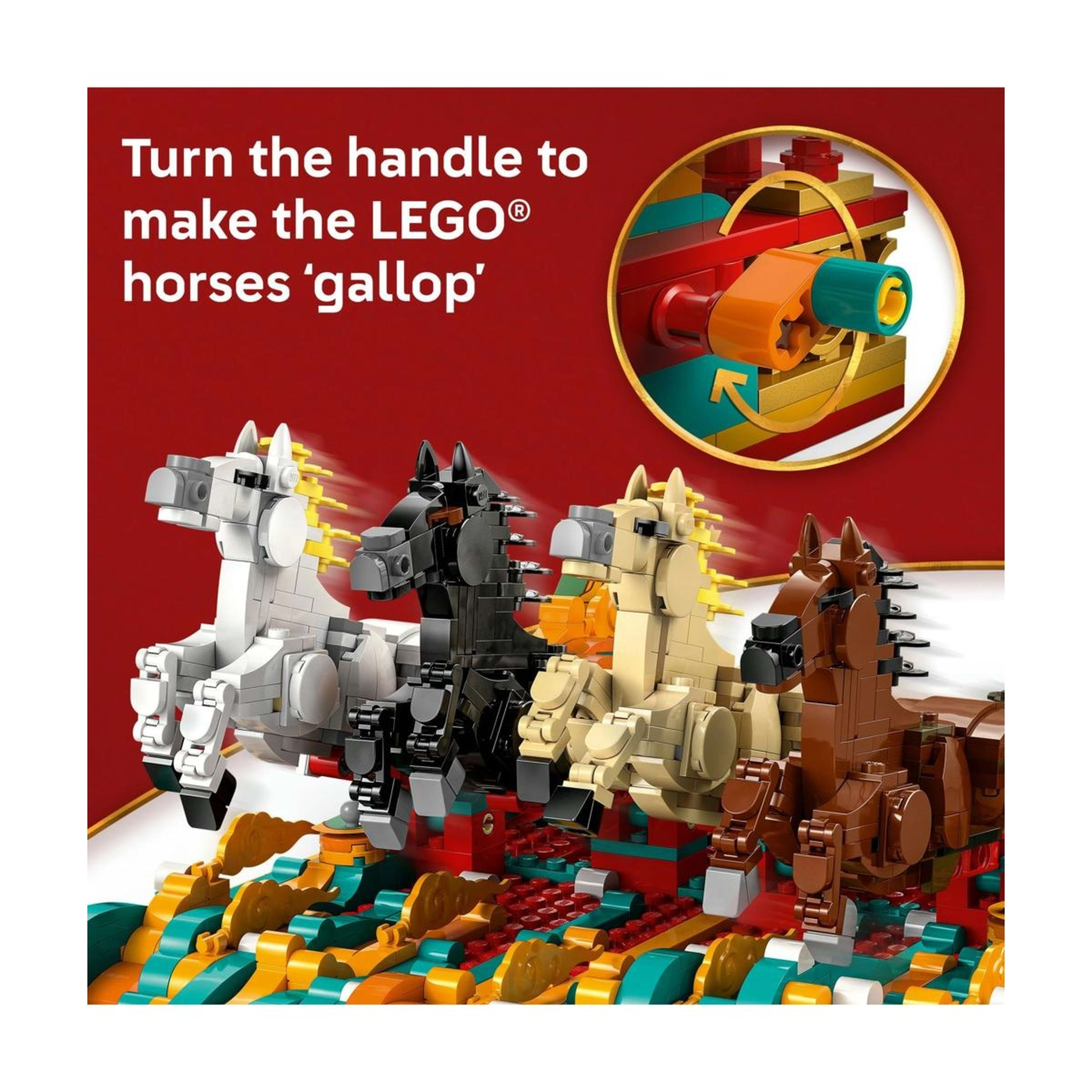 6 LEGO Chinese Festivals Galloping Horses Canvas 80119, 6 of 10