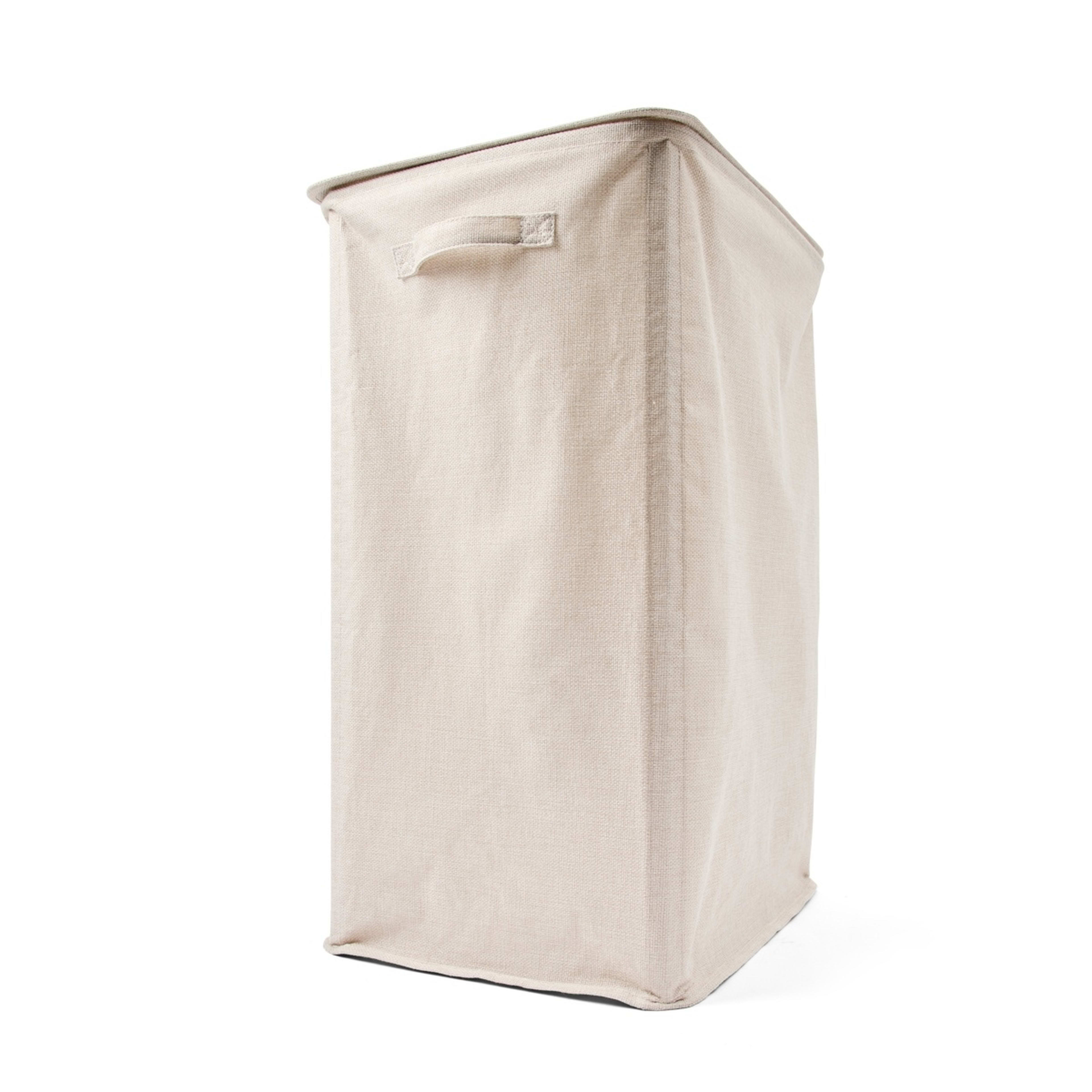 2 Linen Look Hamper with Lid, 2 of 8