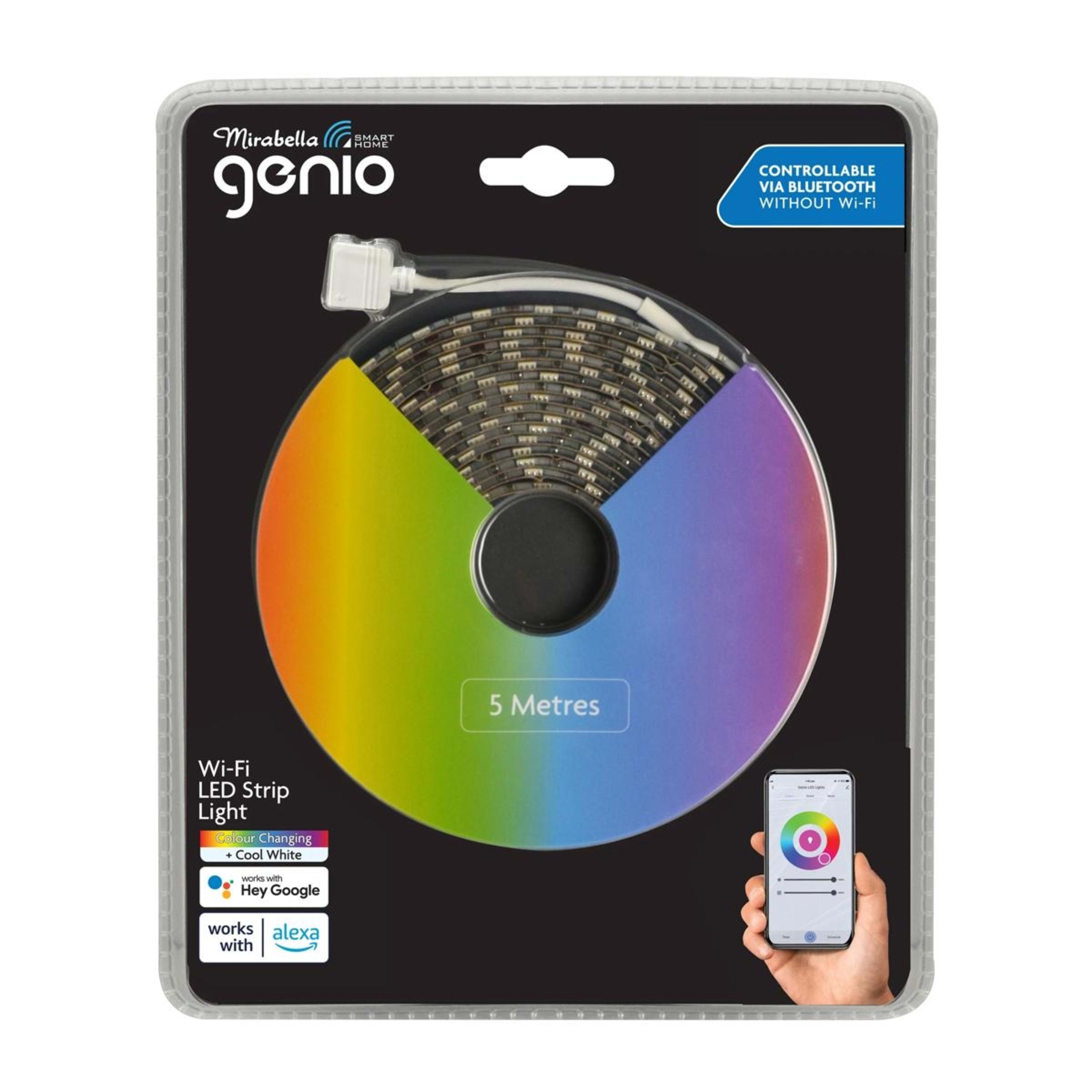 2 Mirabella Genio Wi-Fi LED Strip Light, 2 of 3