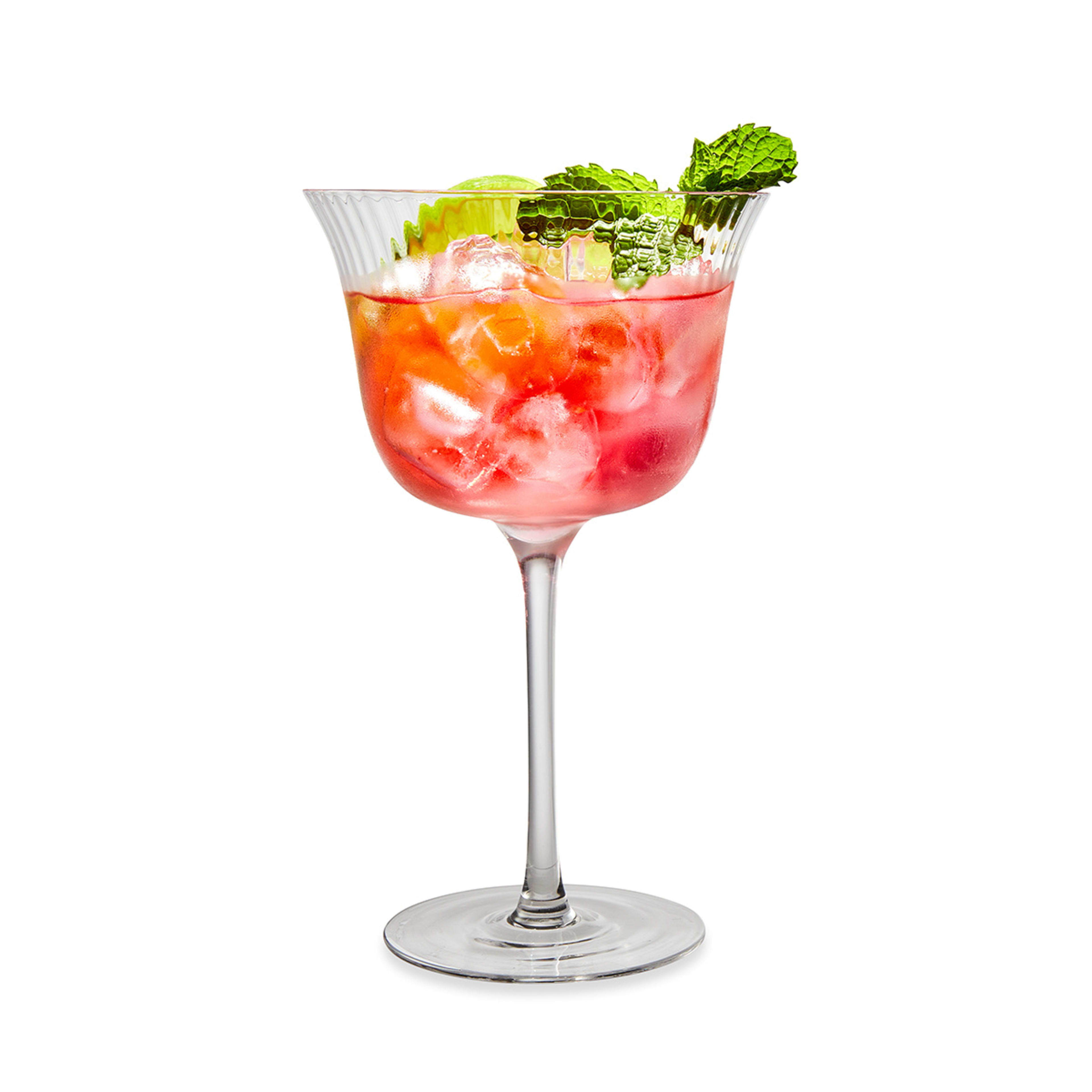 4 Clear Linear Cocktail Glasses Kmart