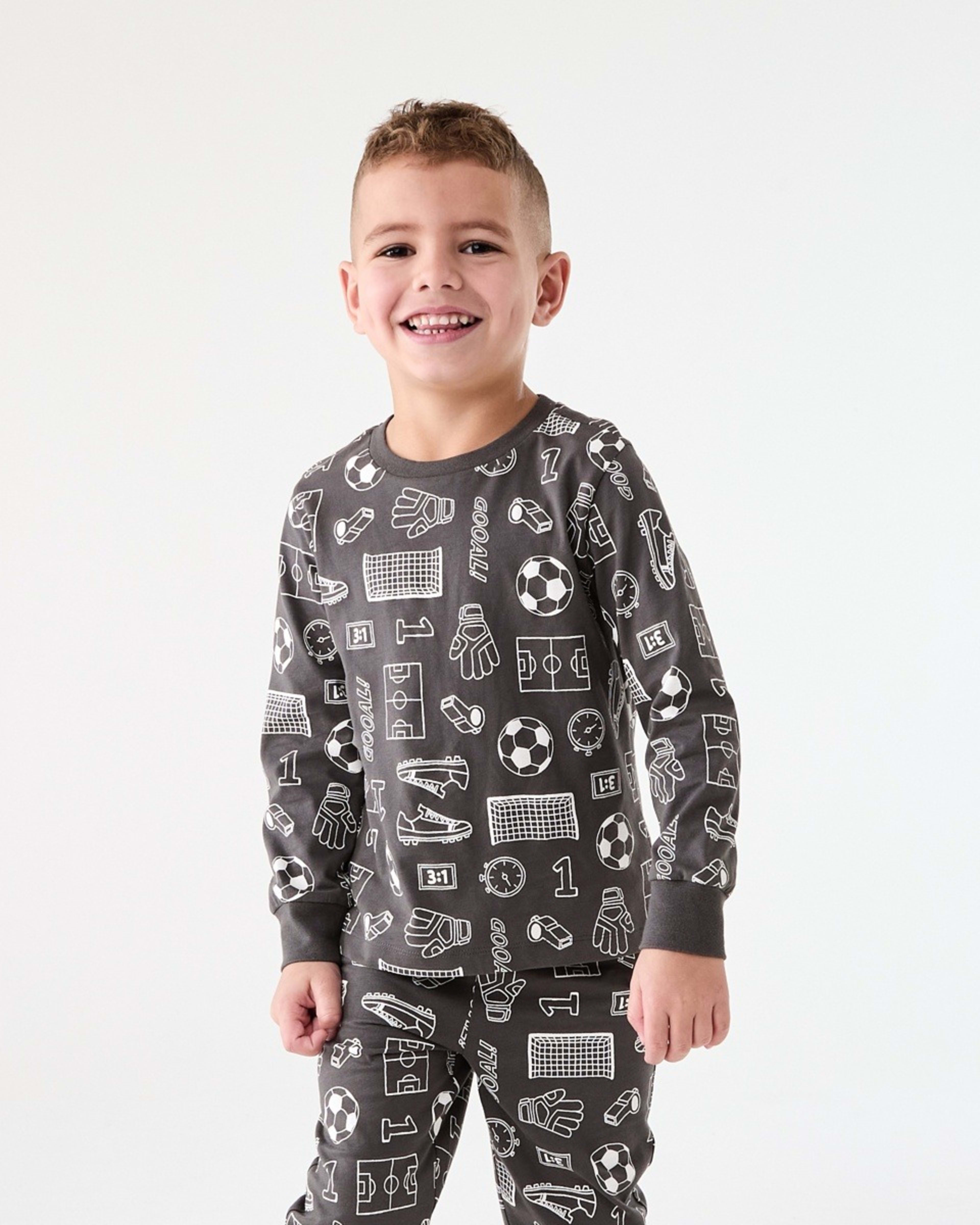 1 Jersey Pyjama Set Gry Soccer, 1 of 8