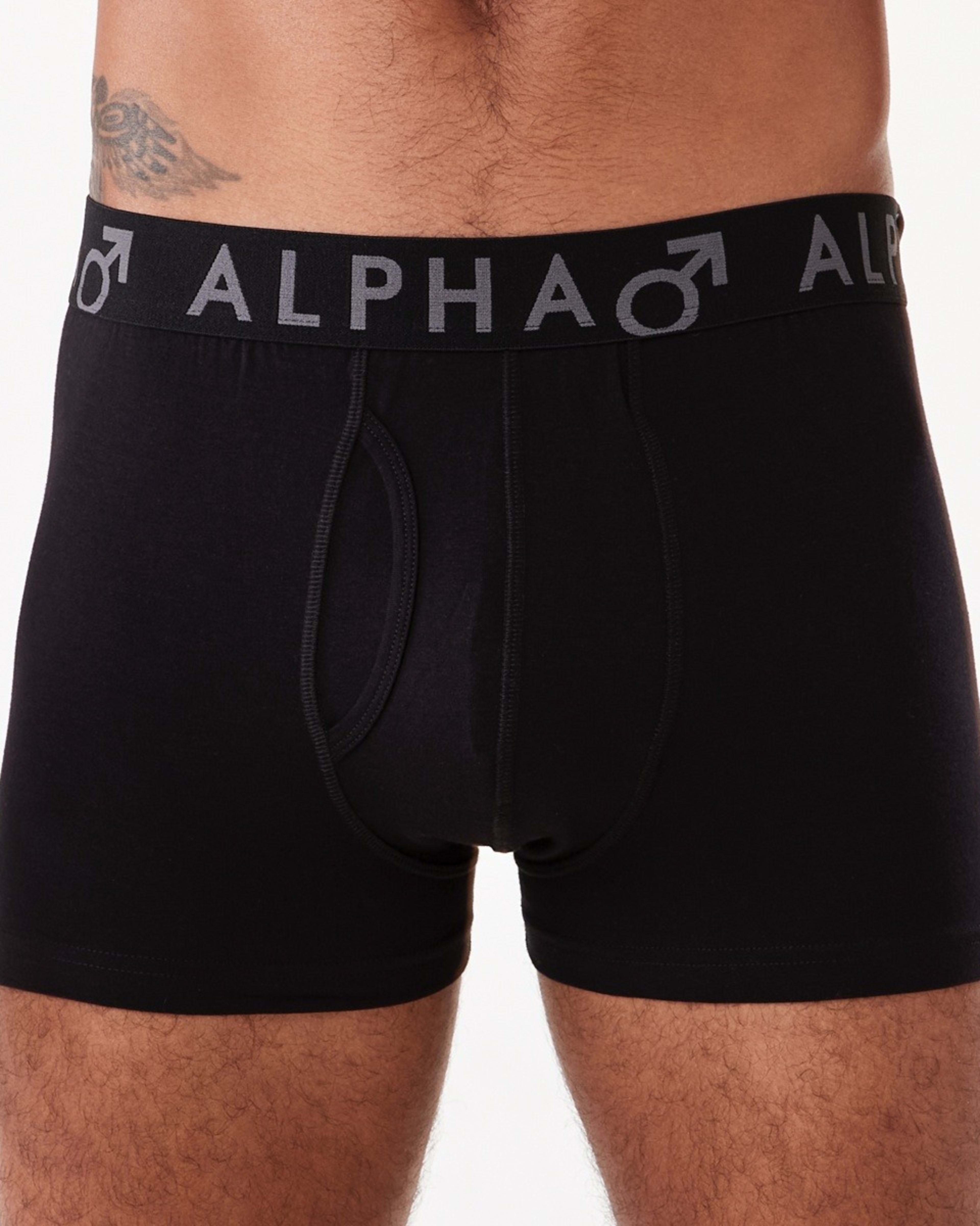 4 3 Pack Fly Front Plain Trunks Blkgrybeet, 4 of 7