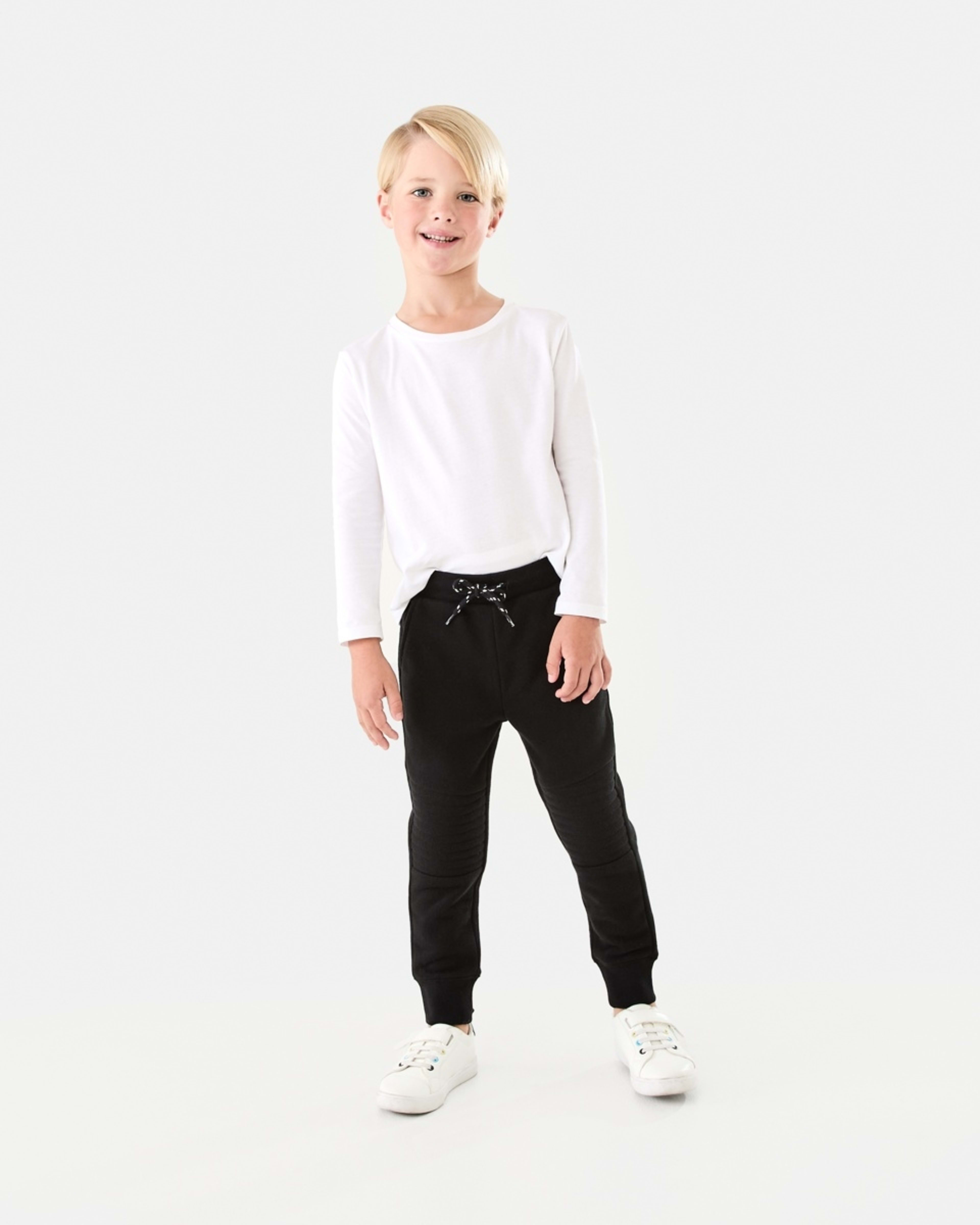 6 Moto Trackpants Black, 6 of 9