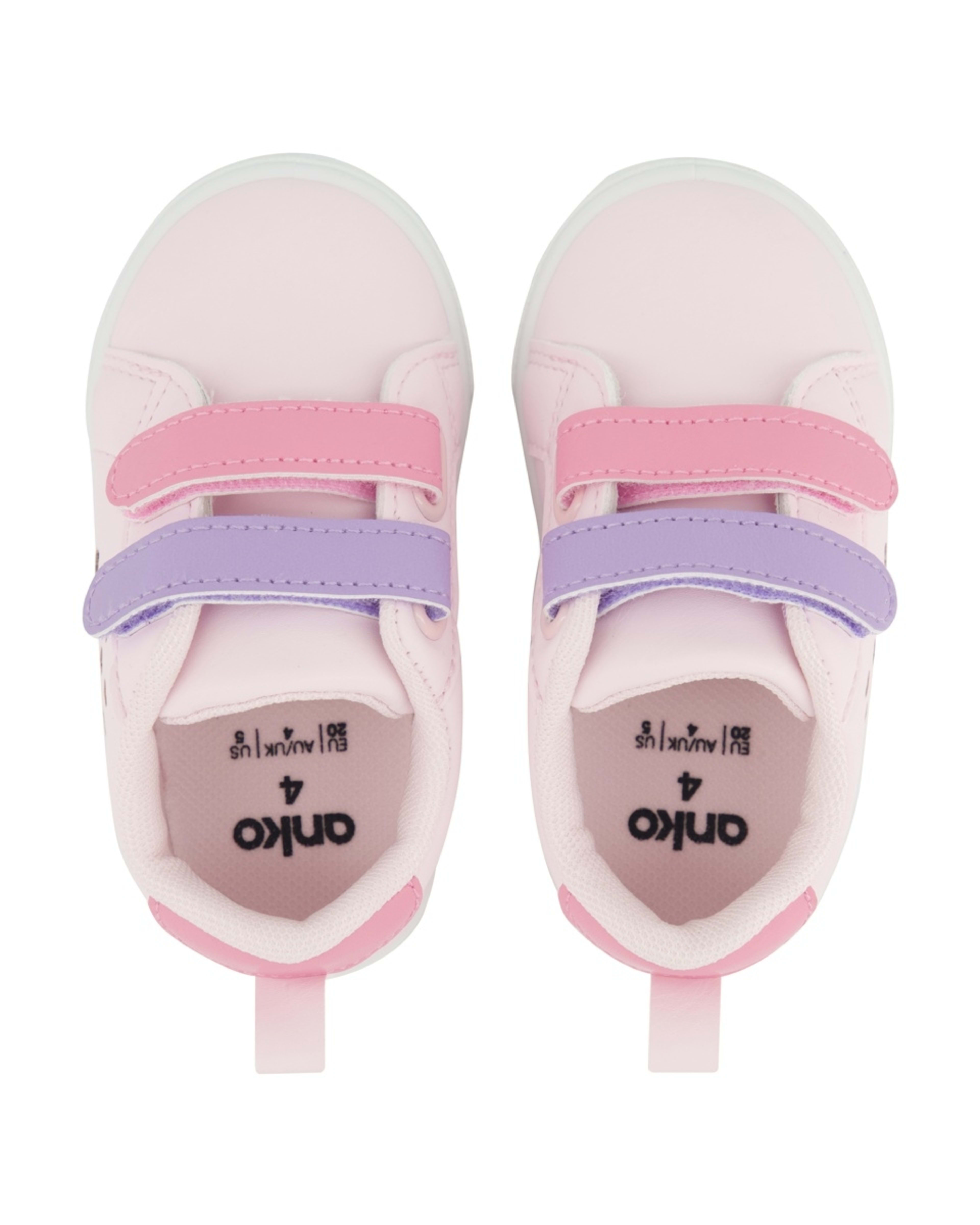 2 Baby Novelty Sneakers Shimmery Hearts Pink, 2 of 5