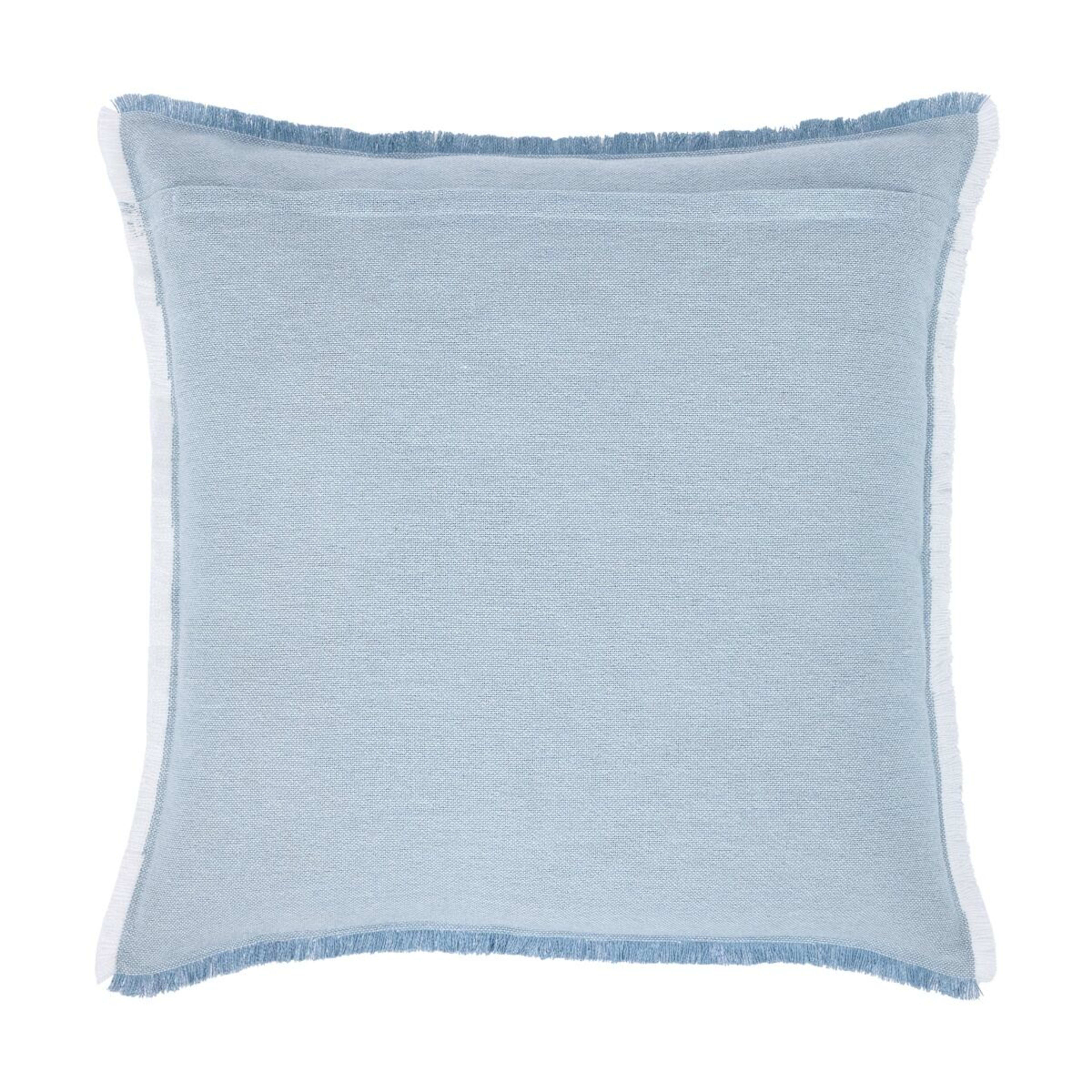 3 60cm Fringe Cushion - Blue, 3 of 4