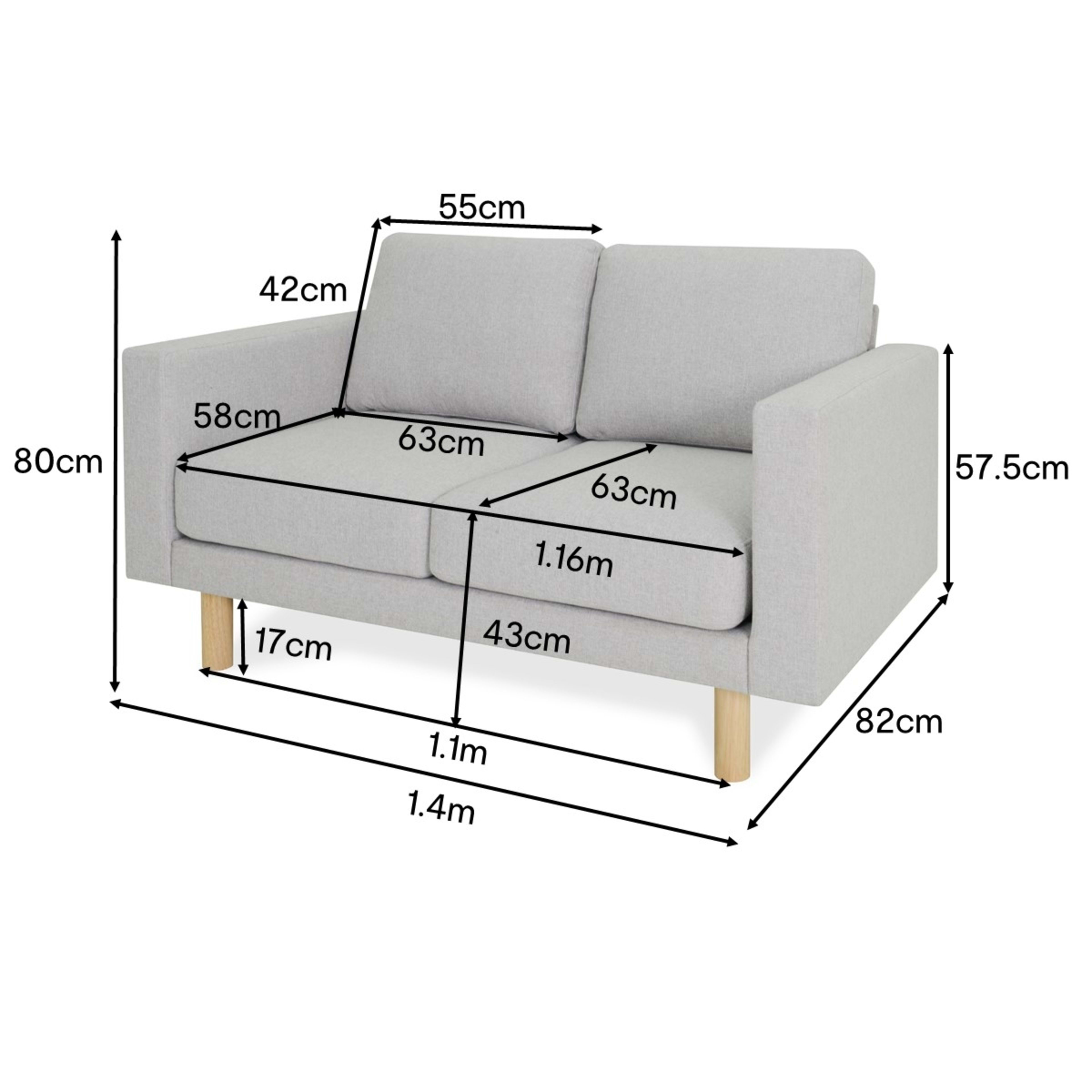 Boston 2 Seater Sofa Kmart